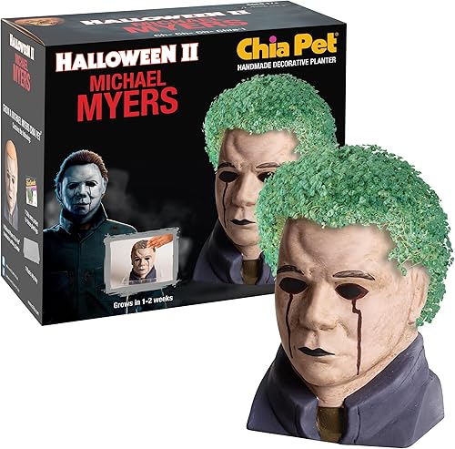 Miniatura 6 de Chia Pet Thing - Miércoles con paquete de semillas, maceta decorativa de cerámica, fácil de hacer y divertida de cultivar, regalo novedoso, perfecto