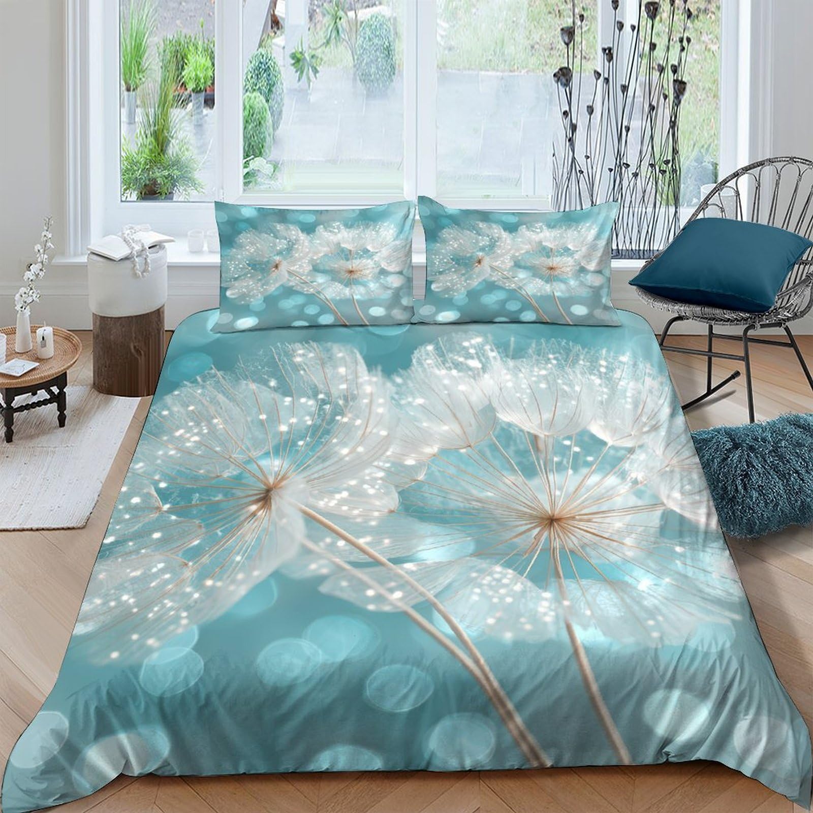 Linge de lit pissenlit lavable en machine pour un entretien facile