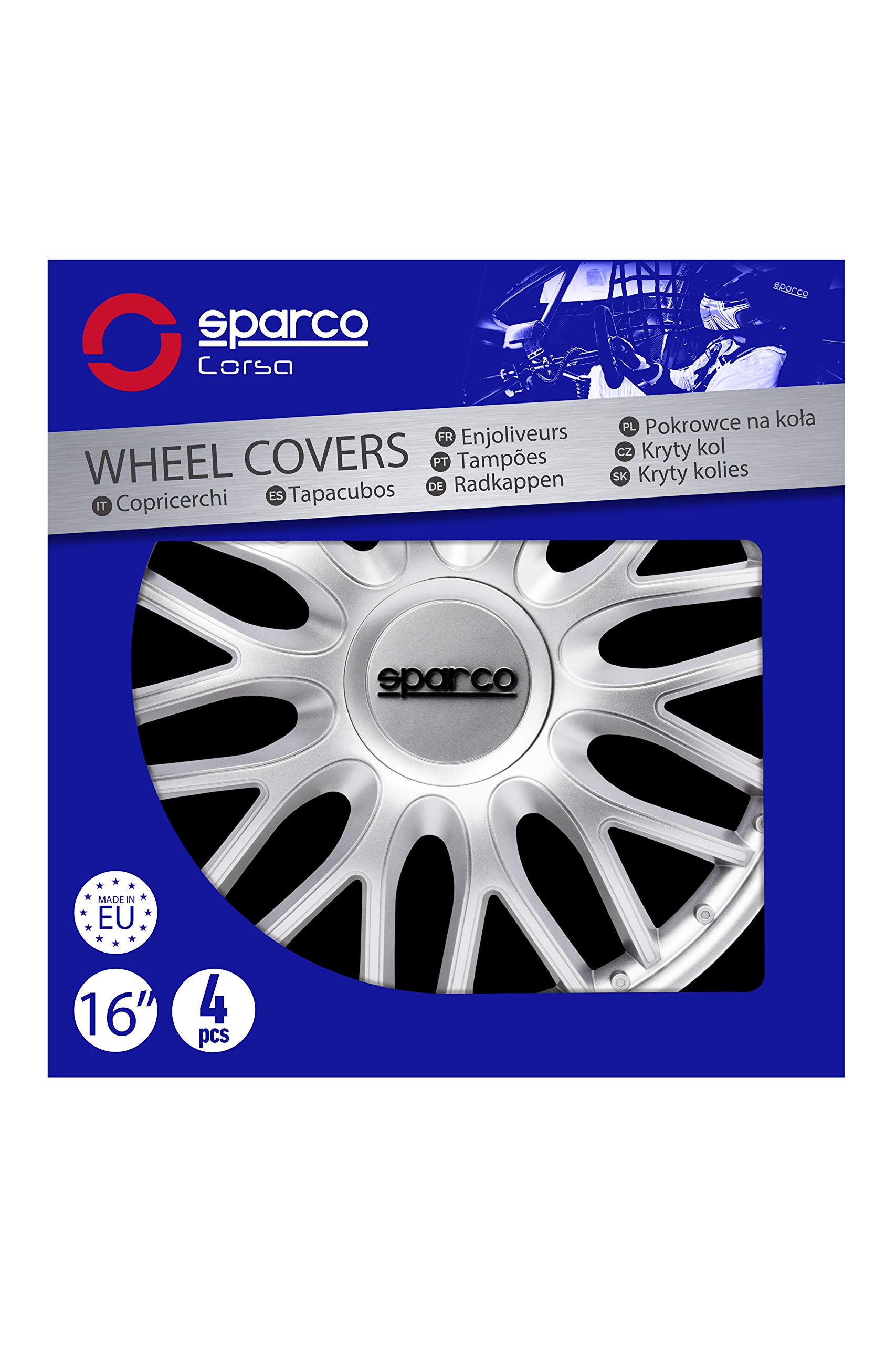 Sparco SPC1596BK Wheel Trims Roma Black, Set of 4, 15 Inches — view 28