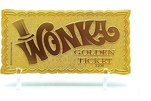Willy Wonka 24K Mini Replica Golden Ticket