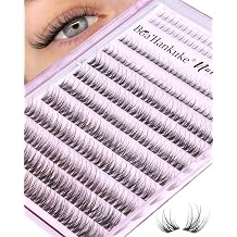 Natural Short Lash Clusters with Bottom Lashes 8-14MM Wispy Eyelash Clusters Spider Cluster Eyelash Extensions Ultra Lightweight Cluster Lashes for Everyday Wear C Curl Individual Lashes for Beginners