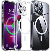 Flyzoo Cover Magnetica Trasparente per iPhone 13 Pro - [con Pellicola di Protezione