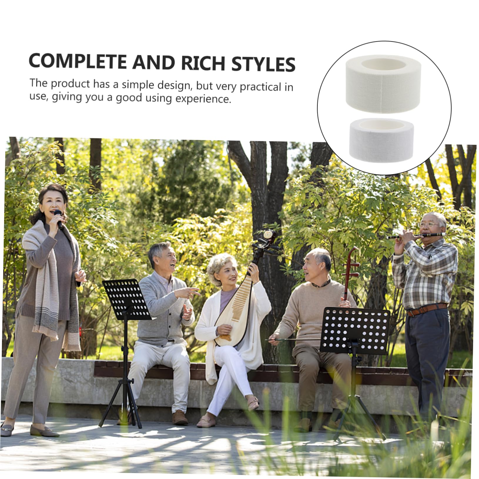 VANZACK 4Pcs Erhu Crash Pads Wear Resistant Cotton Protectors for Erhu Musical Instruments Easy to Use Store Practical Corner Protection