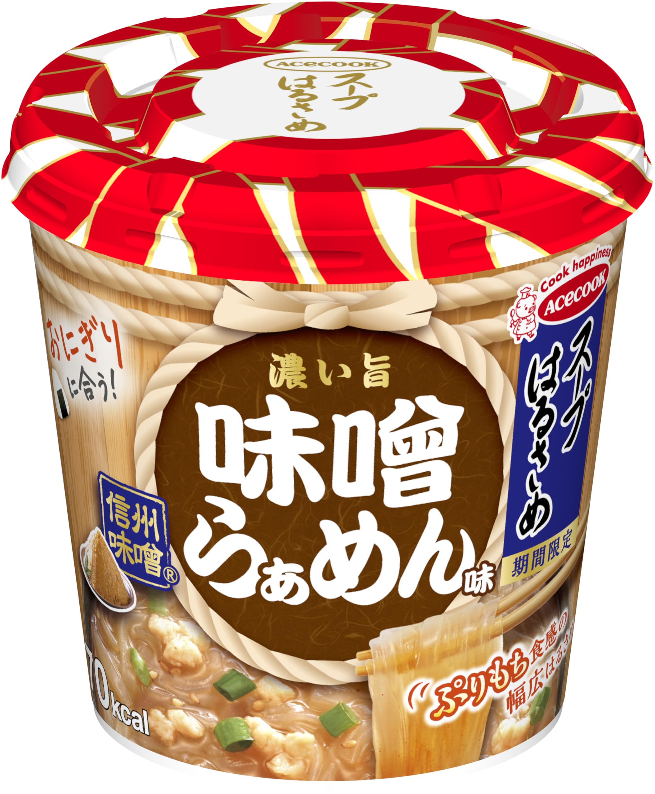 Amazon.co.jp: エースコック スープはるさめ 味噌らぁめん味 21g ×6個