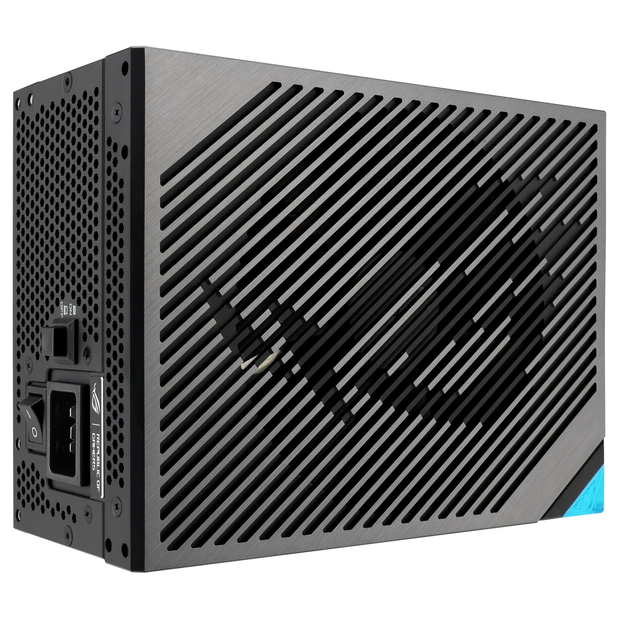 ASUS ROG Thor 1600W Titanium III Fuente de alimentación, 80 Plus Titanium, ATX 3.1, MOSFET GAN, Estabilizador de Voltaje Inteligente, Pantalla OLED magnética, Modo Turbo, 10 años de protección