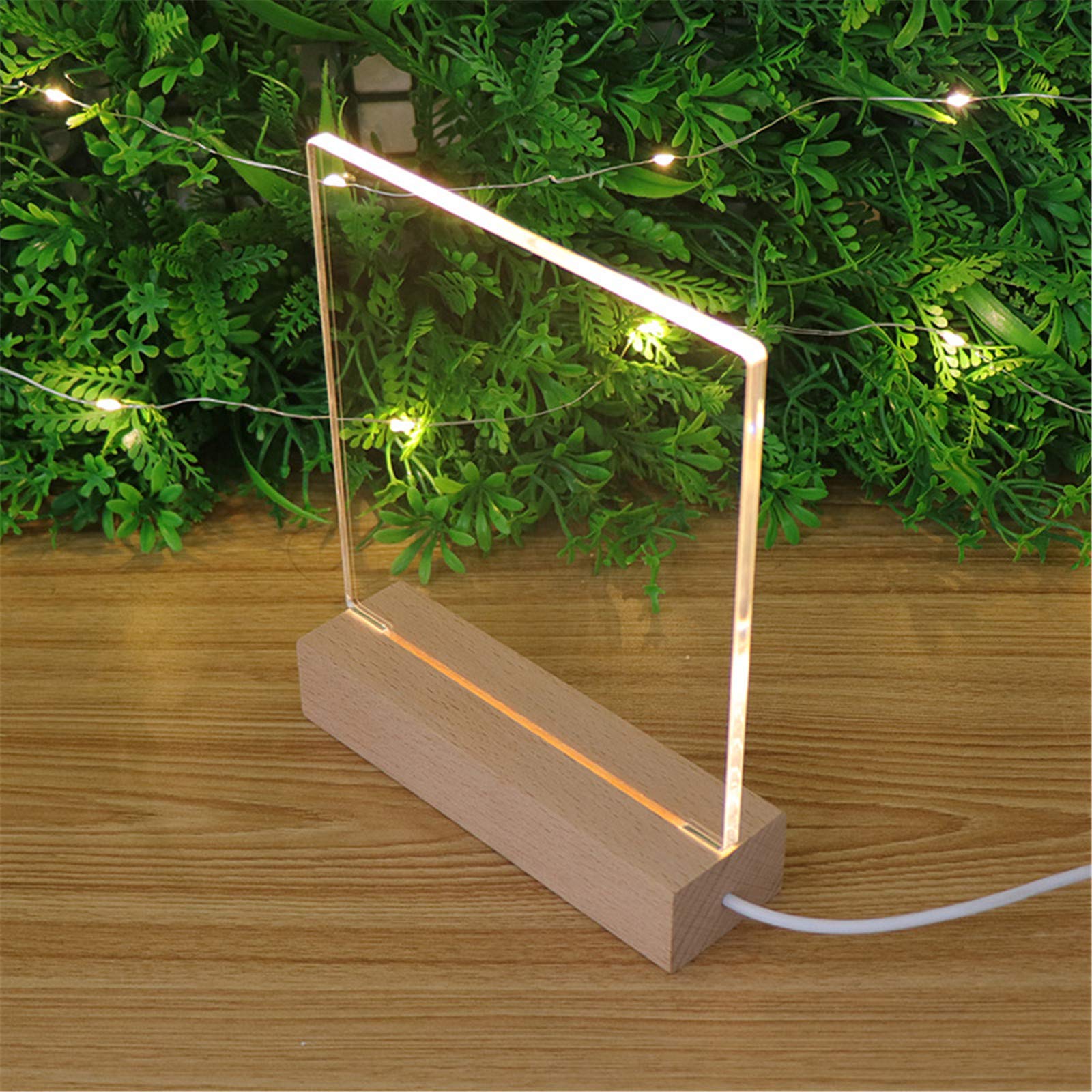 CDIYTOOL 6 inch Rectangle Display Pedestal, Rectangle Led Lights
