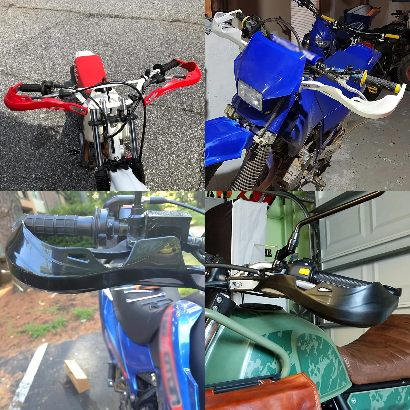 Paramani Moto per Yamaha Tracer 7/Tracer 7 GT, Paramani Antivento Protezione per La Maniglia del Manubrio Paramani per Manubrio Moto,E Red