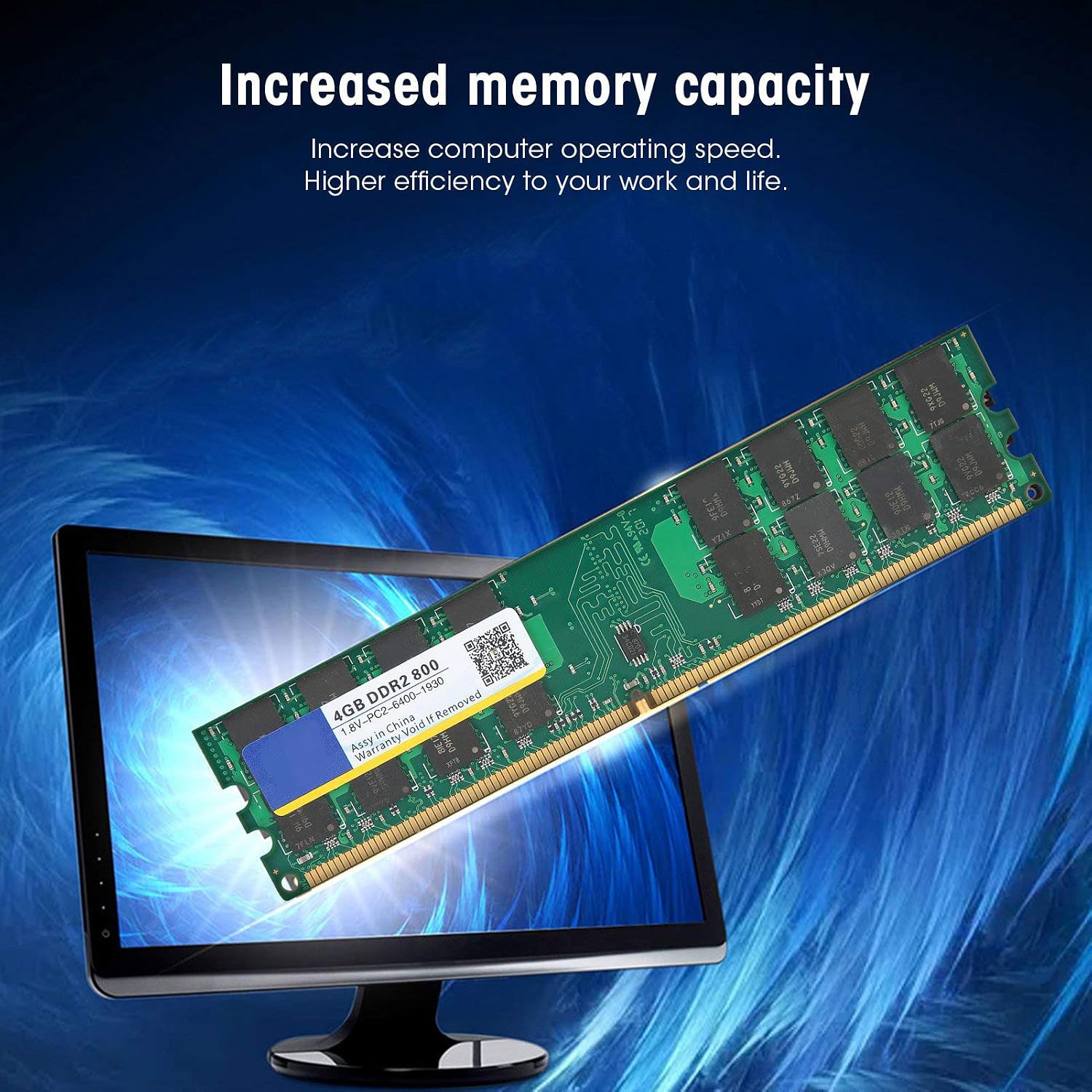 DDR2 4GB 800Mhz PC2 6400 1.8V 2nd Generation Desktop Memory Bar, and Easy to Carry
