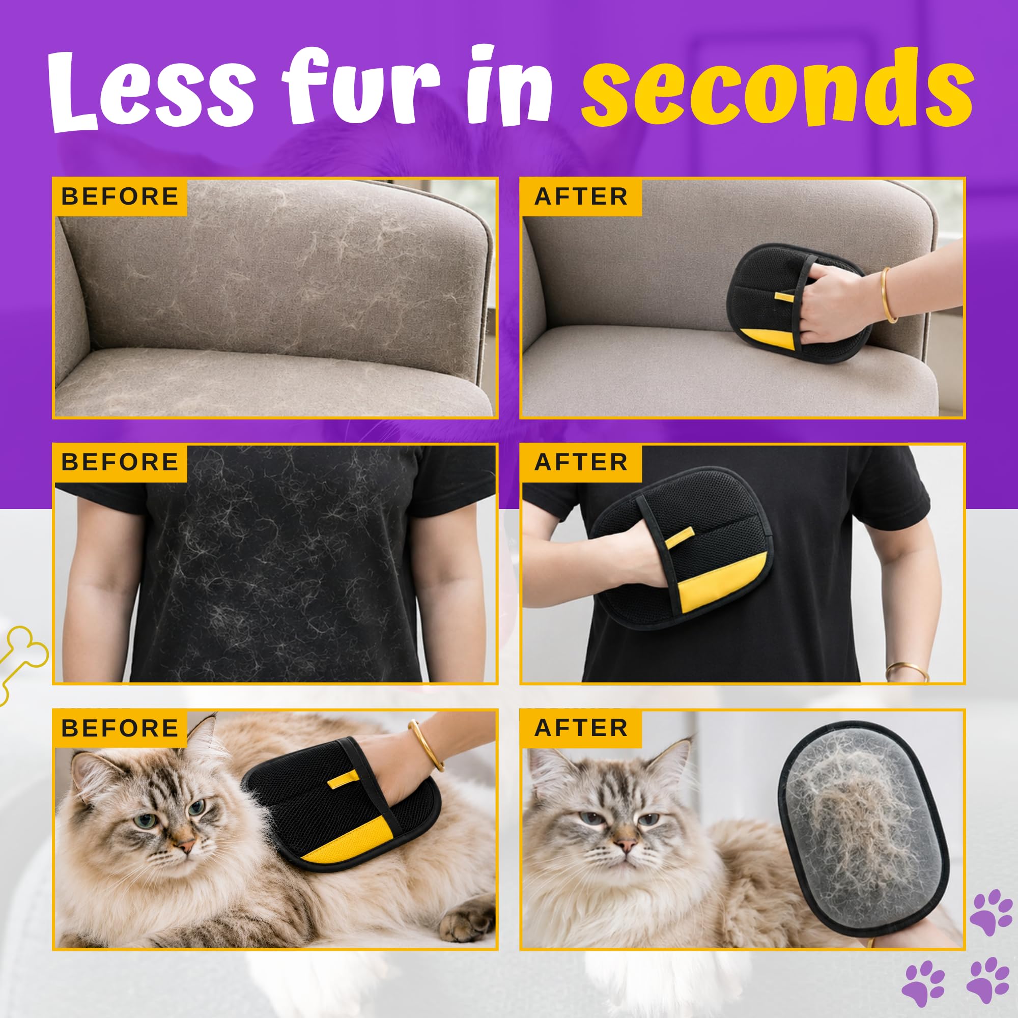 Gamelle lente pour chien et chat avec motif léchage central + gant pour animal de compagnie en bonus
