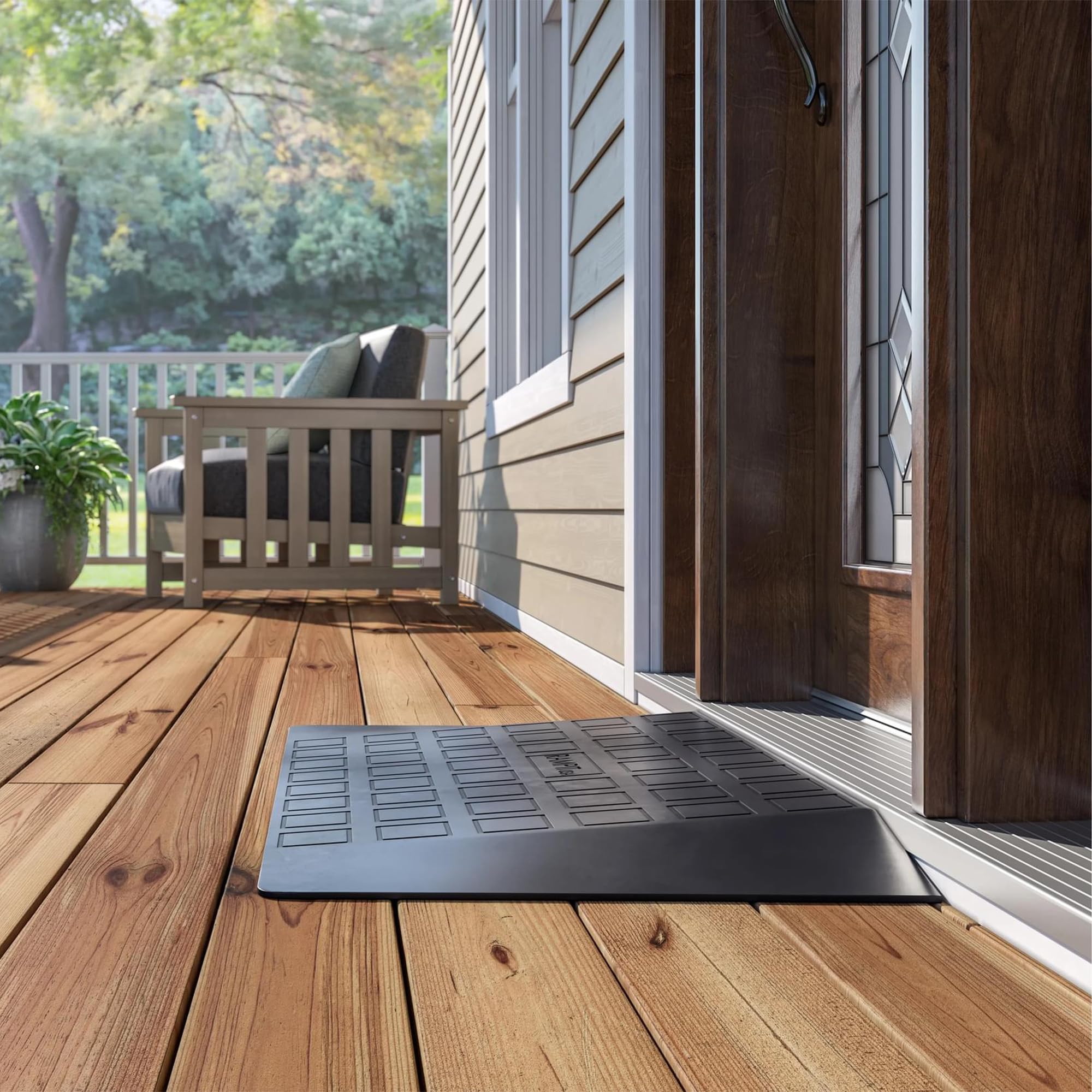 Rampit USA, Inc. Empower Series Rubber Threshold Ramp (1 1/2