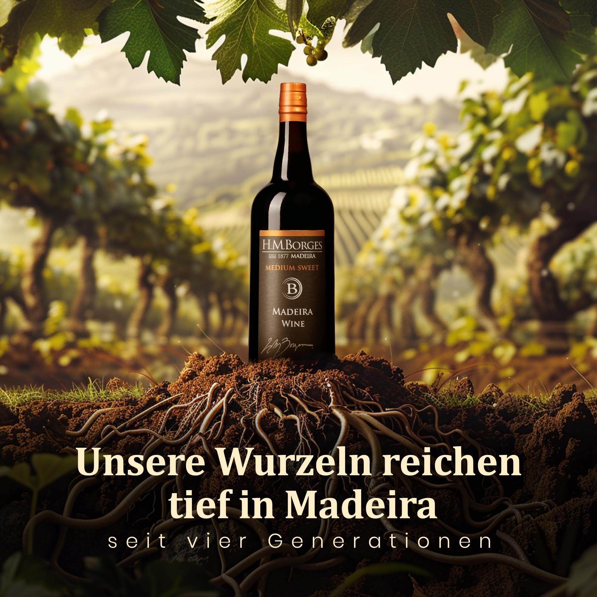 HM Borges, Madeira Wein, 3 Years, medium sweet, 0,75l