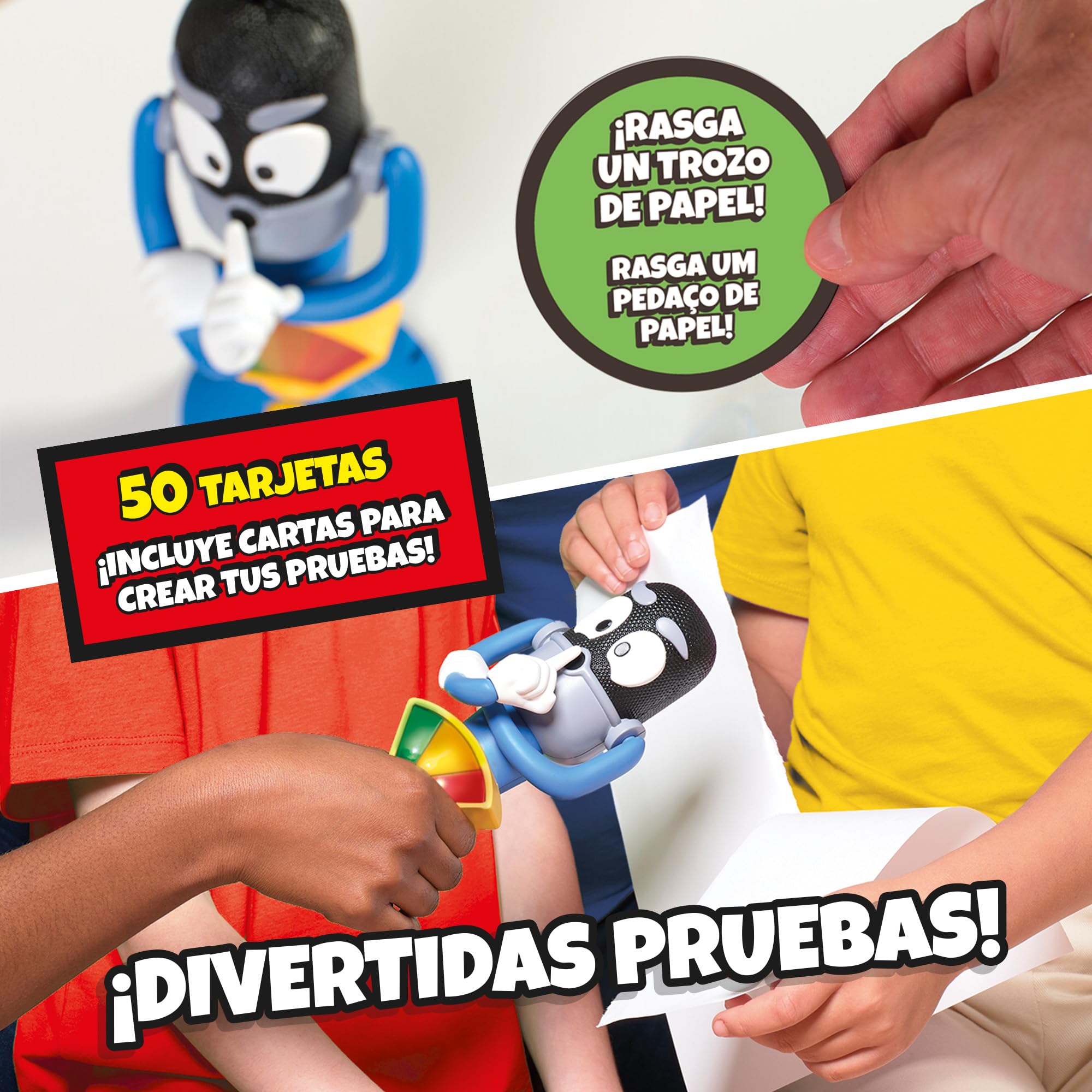 Bizak Silencio Extremo Sonómetro con Forma de Micrófono 50 Pruebas 3 Niveles de Sensibilidad +6 Años