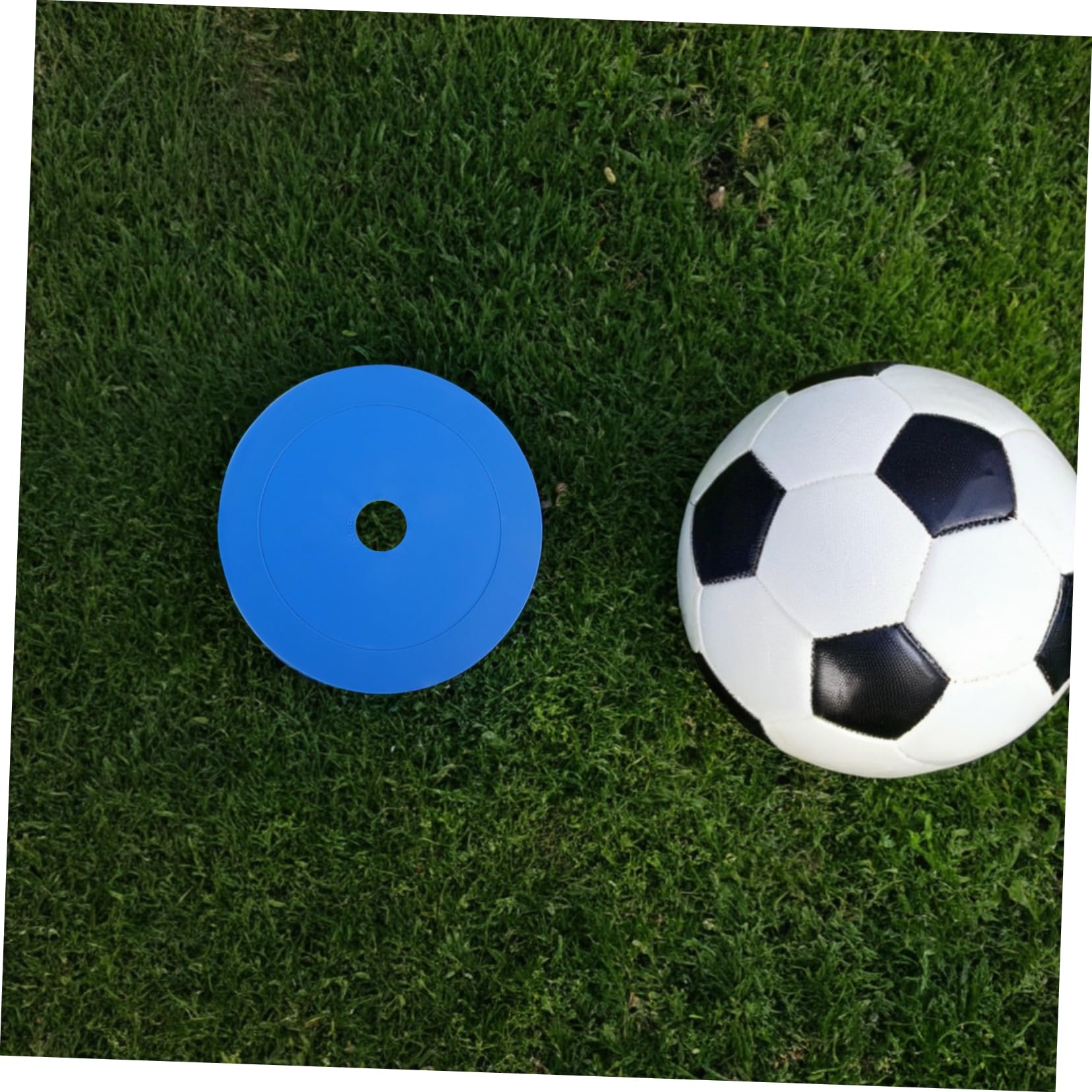 TOYANDONA 25pezzi Marcatori da Pavimento per Sport in Plastica Marcatori Antiscivolo per Allenamento Coni Piatti per Pratica di Agilità nel Calcio per Campi di Allenamento Tappetini