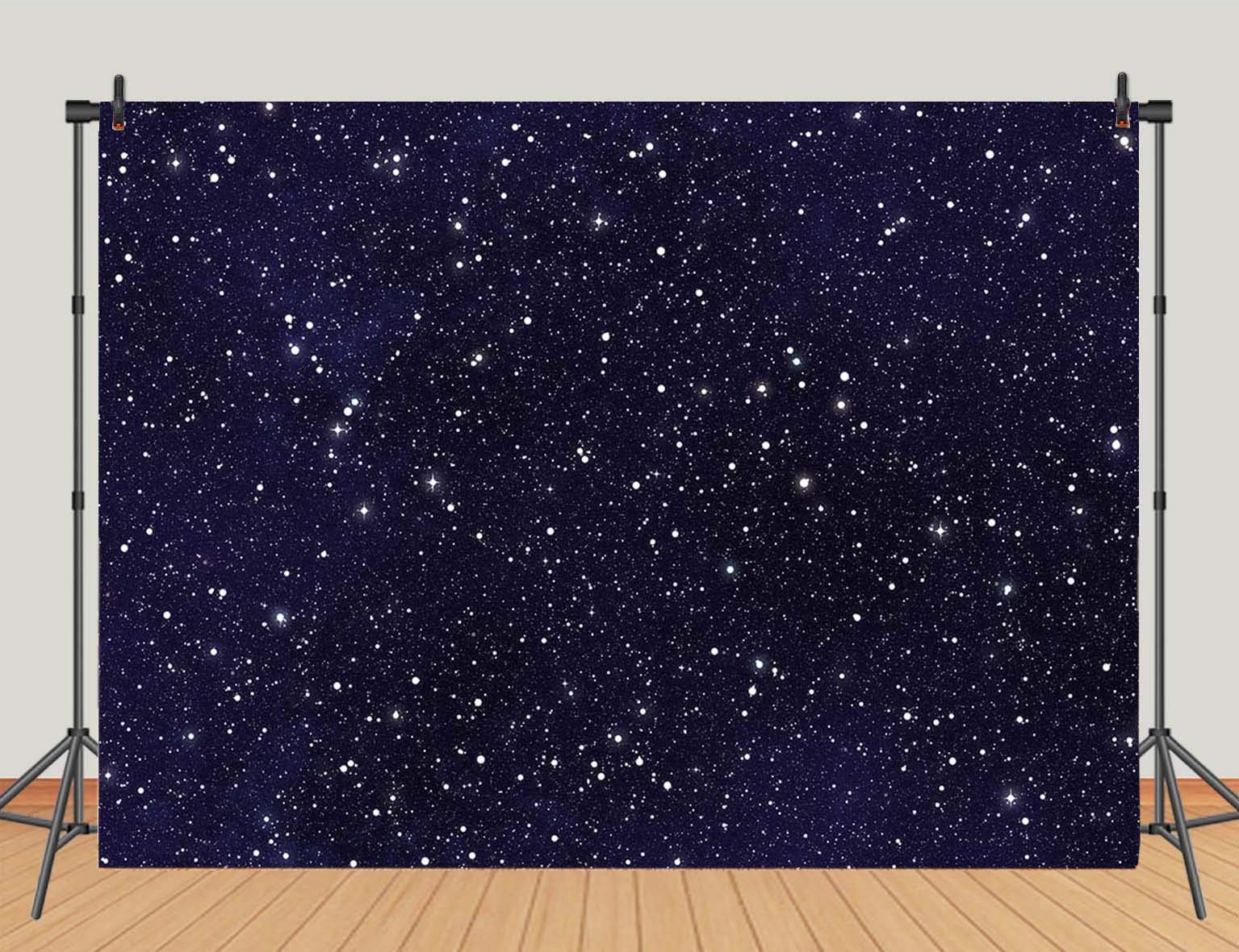 Nachthimmel Fotohintergrund – Sterne & Galaxie, 210x150 Cm, Für Geburtstagsparty & Fotostudio