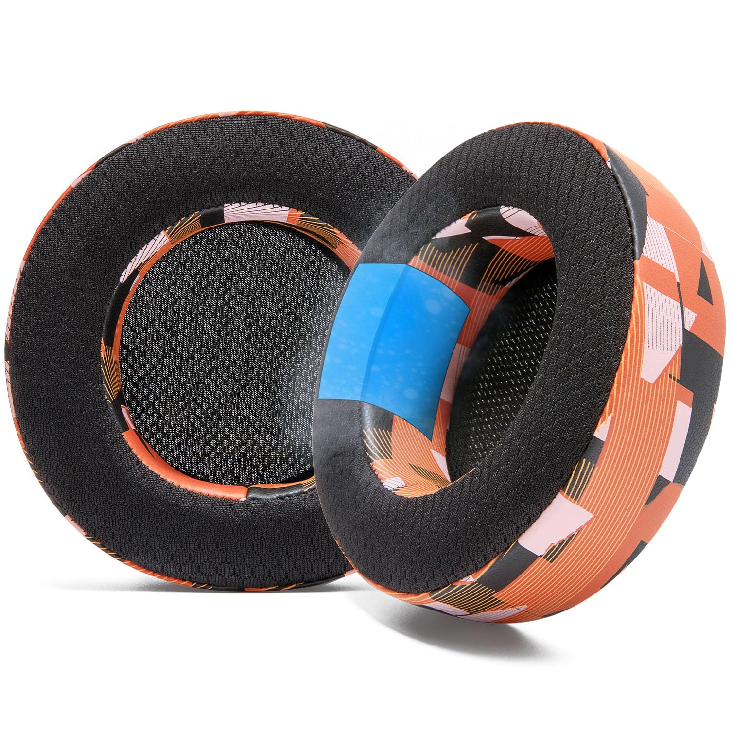 WC Freeze Virtuoso, Hybrid Fabric Cooling Gel Replacement Earpads for Corsair Virtuoso Gaming Headset Made by Wicked Cushions