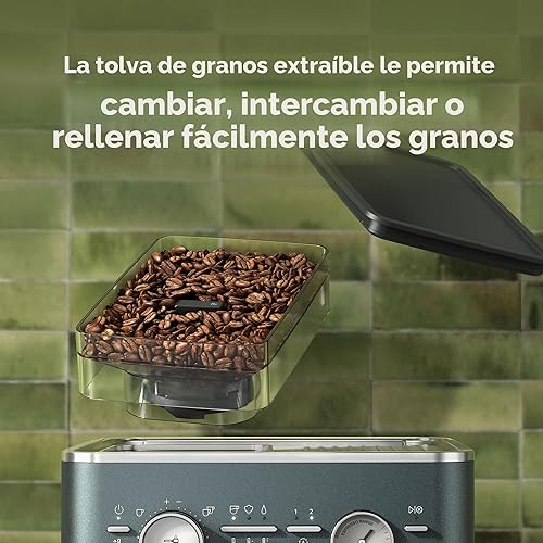Miniatura 6 de KitchenAid Máquina de café expreso semiautomática con molinillo de rebabas, 2.5L, enebro, KES6551JP