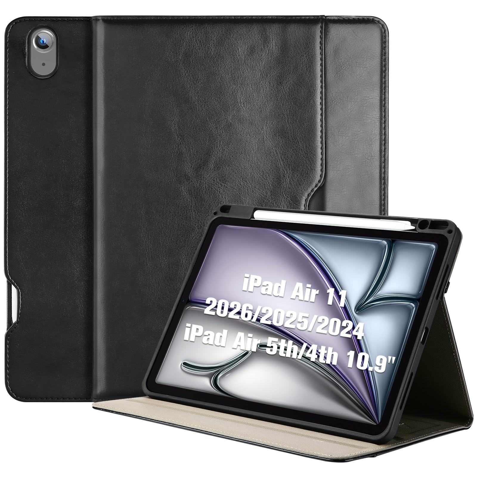Amazon.com: ProCase PU Leather Case for iPad Air 11 inch (M4) 2026