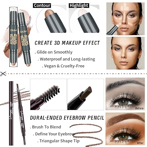 Miniatura 7 de YBUETE Kit de maquillaje todo en uno para mujeres, kit completo, regalo de maquillaje para niñas, mujeres adolescentes, sombra de ojos mate desnuda