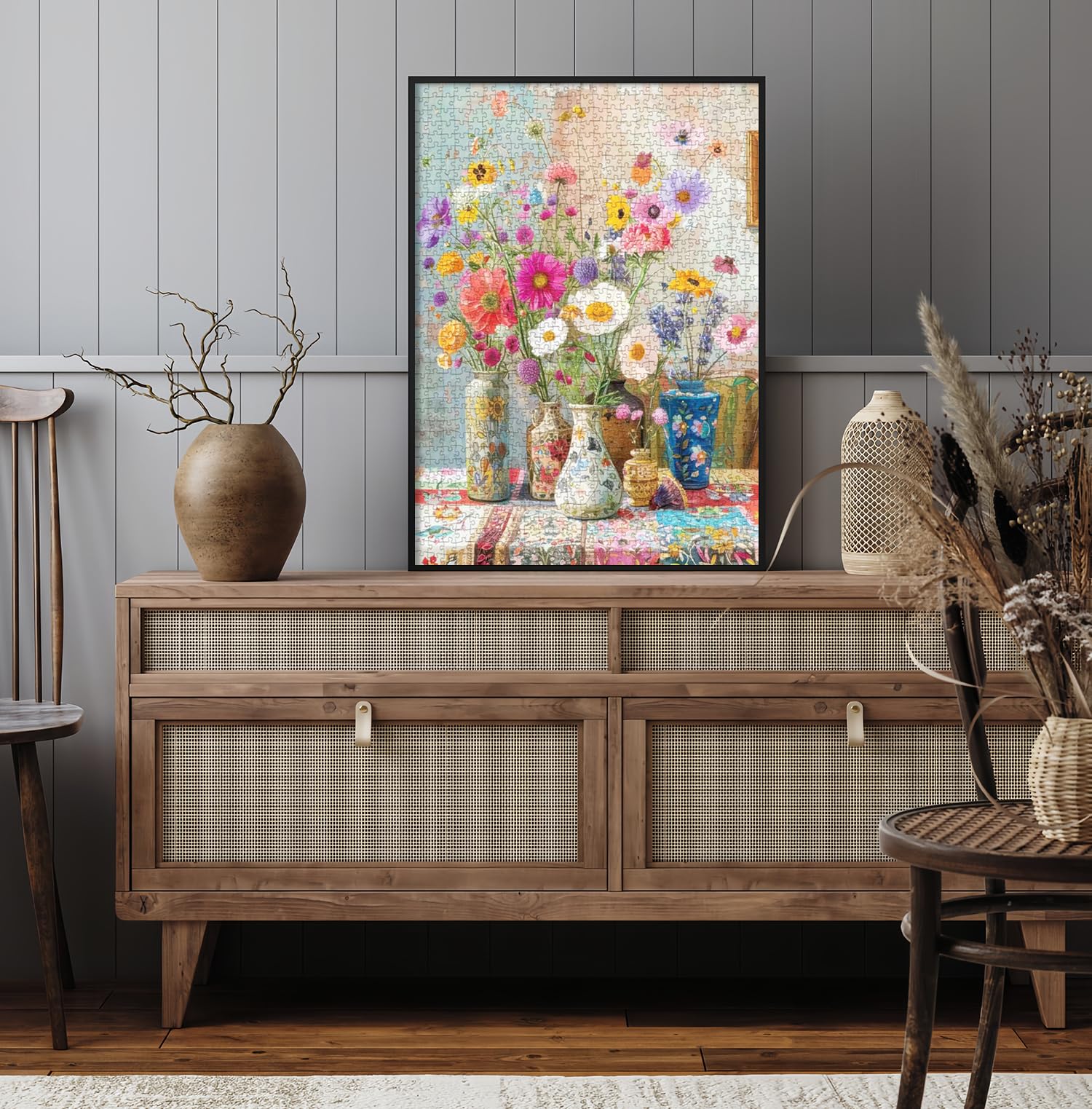Puzzle 1000 elementów dla dorosłych Flowers, klasyczne układanki edukacyjne, gra zręcznościowa dla całej rodziny, wspaniałe dekoracyjne puzzle i prezenty 70 x 50 cm