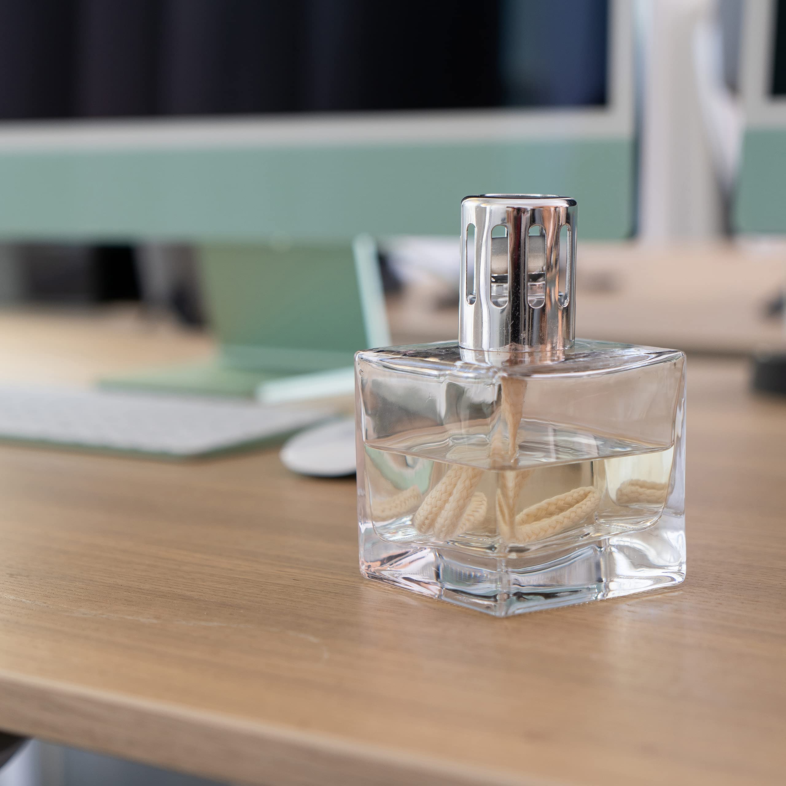 KAZIS® I Katalytische Lampe Cube I Duftlampe I transparent Würfel