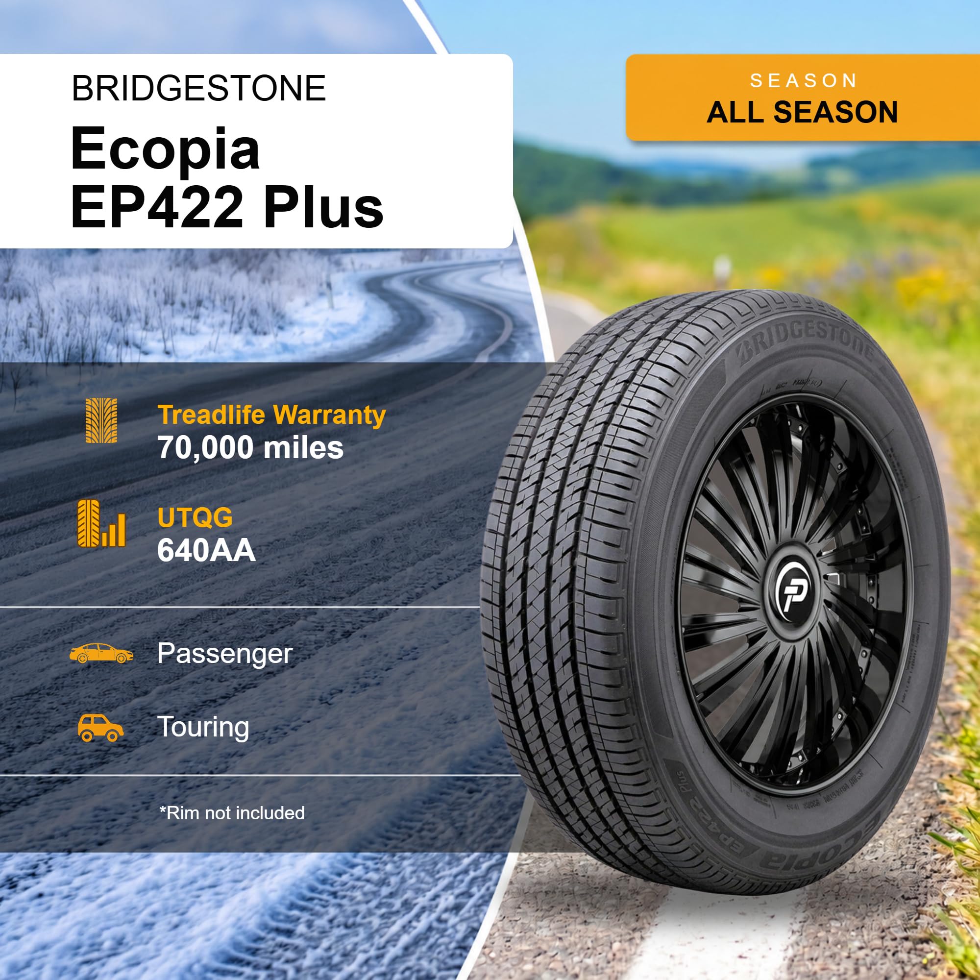 Amazon.com: Bridgestone Ecopia EP422 Plus Touring ECO Tire 205