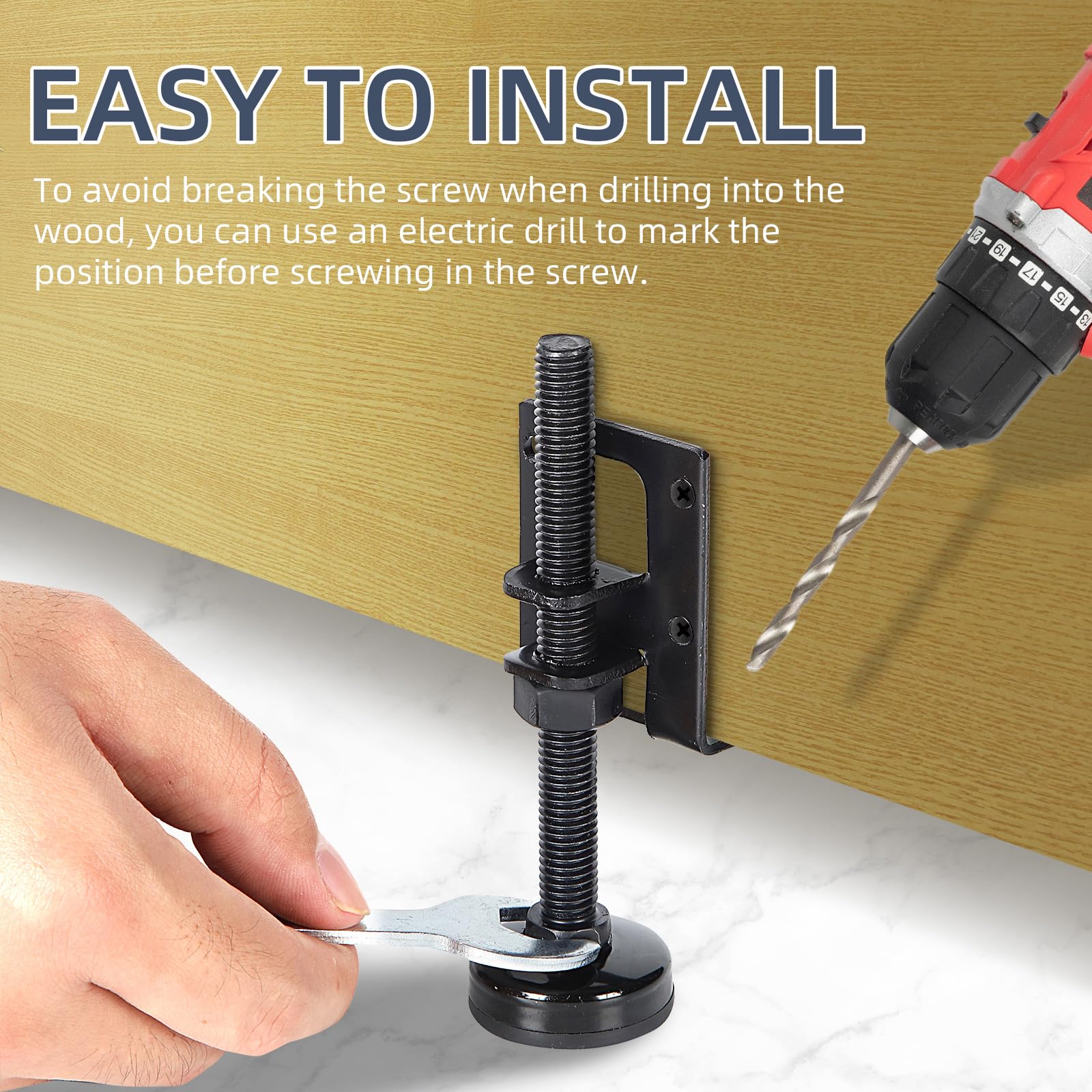 Snapklik.com : Ohiyoo 8 Pack Heavy Duty Leveling Feet - Adjustable ...