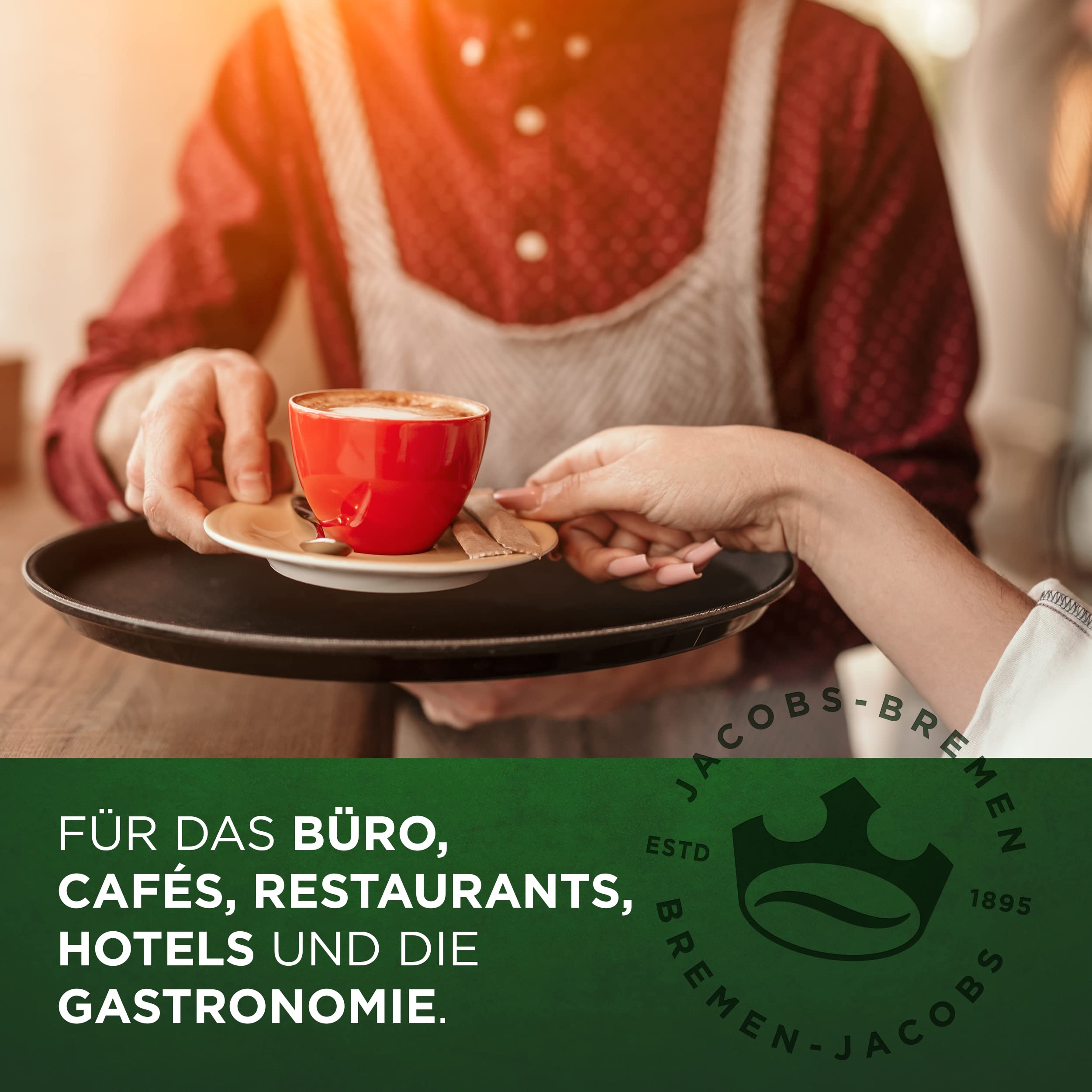 Jacobs Krönung Professional Filterkaffee, Portionsbeutel (80 Stück à 60g = 4,8kg), Portion für 2,2l-2,5l Kaffeekanne