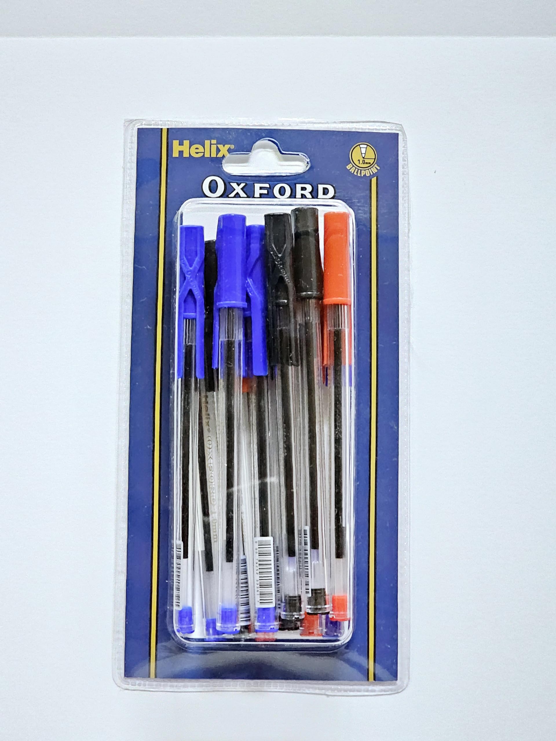 Oxford Stick Ball Pen 10+2-Pieces, 1.0 mm Tip Size, Assorted