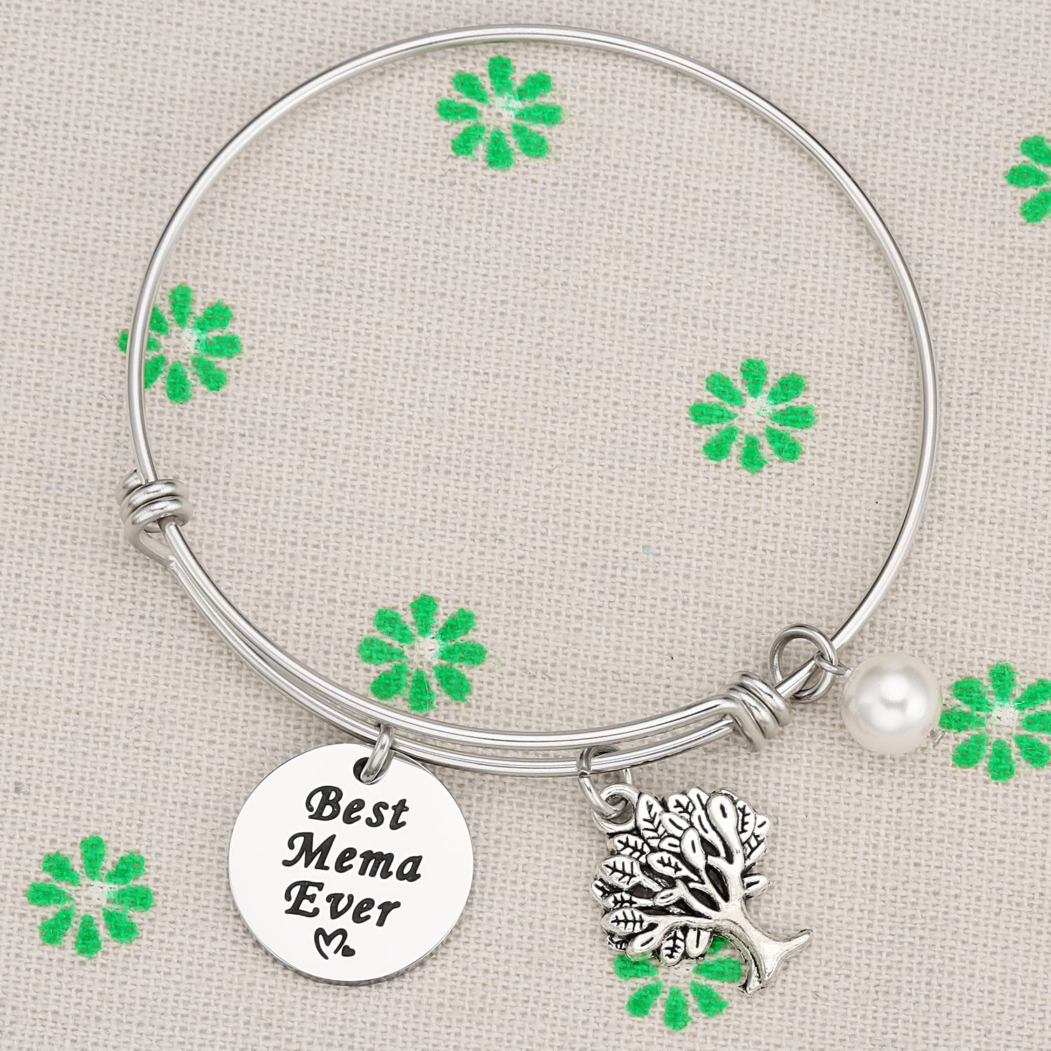 Mema Gifts Bracelet for Women Bracelets Ideas Worlds Best Mema ever Bangle Jewelry Mema Bracelet