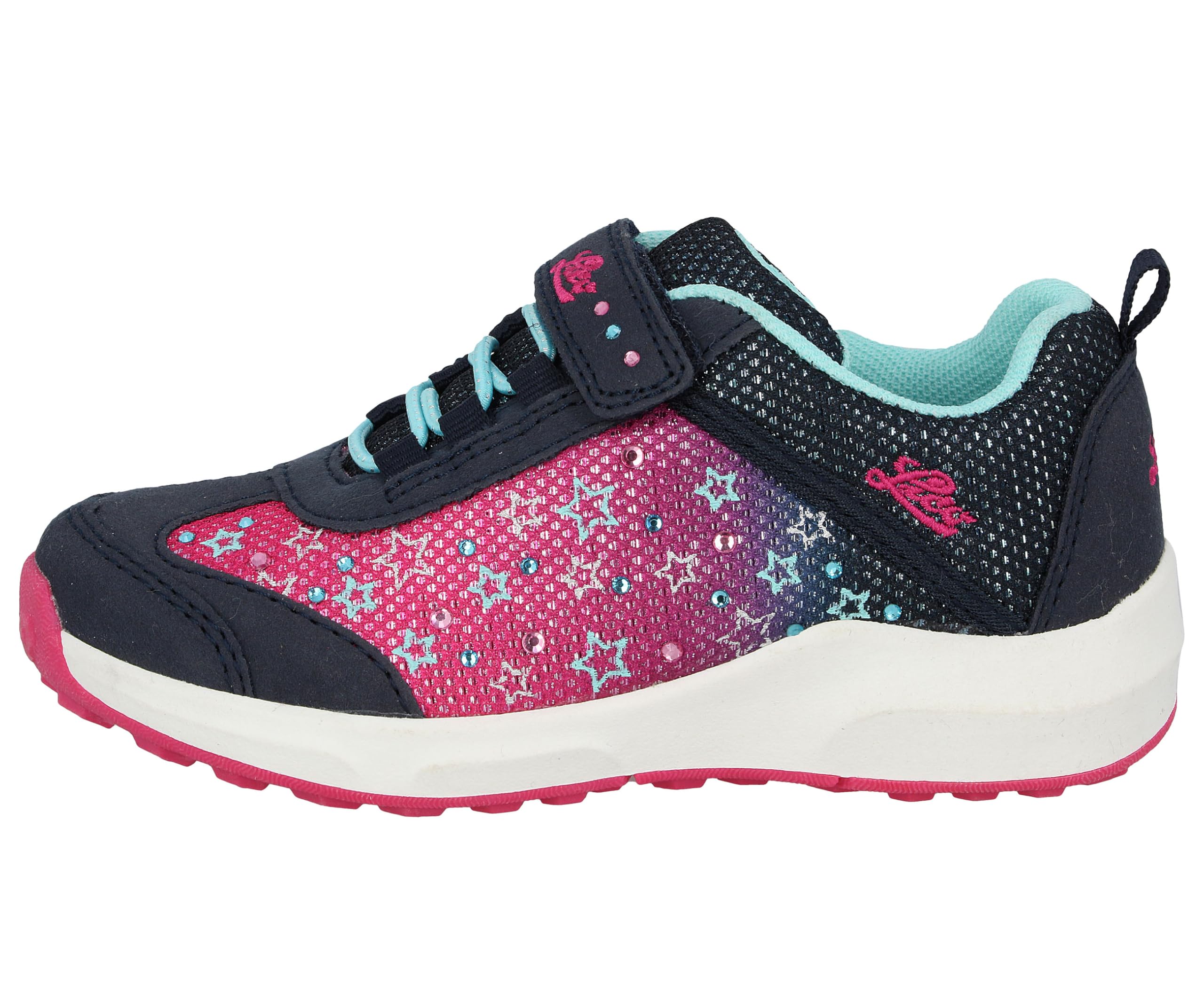 Lico Girls' Dreamer Vs Trainers 26 EU Navy Pink Turquoise
