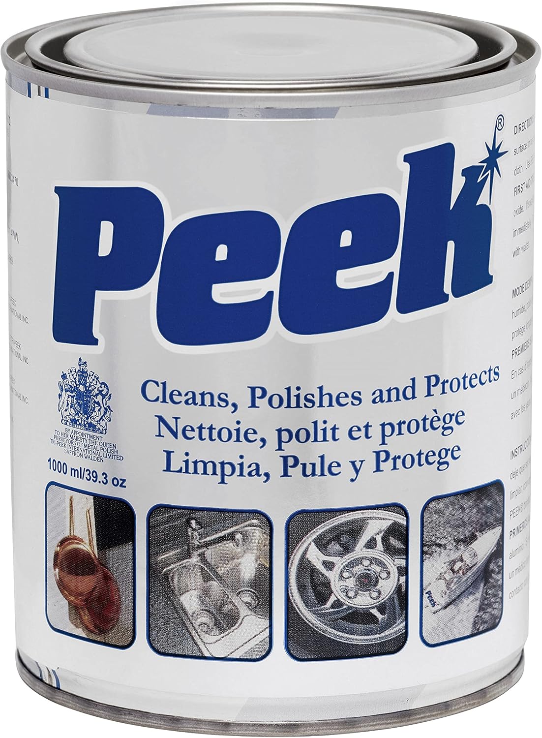 Peek Metal Polish 1000ml Can Multipurpose Polish Cleaner