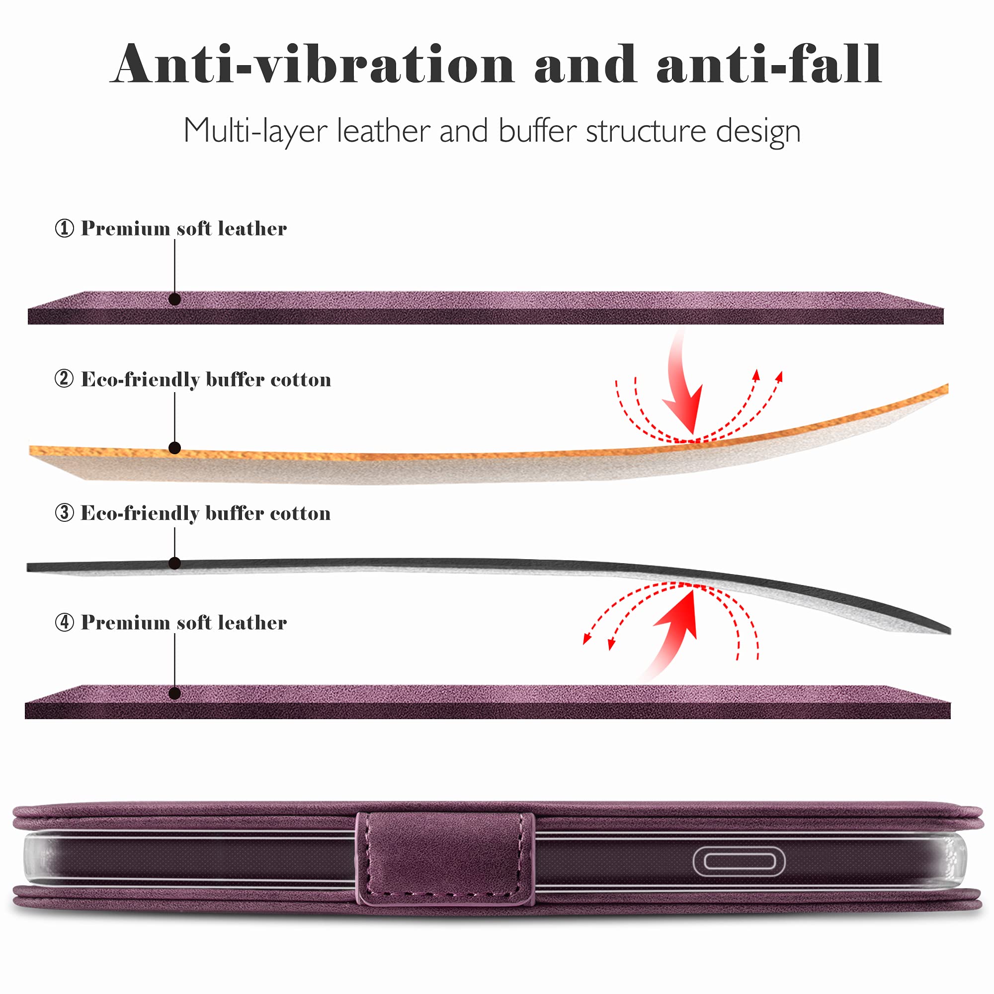 YATWIN Cover per Samsung Galaxy S20 FE, Flip Custodia Portafoglio in Pelle Premi