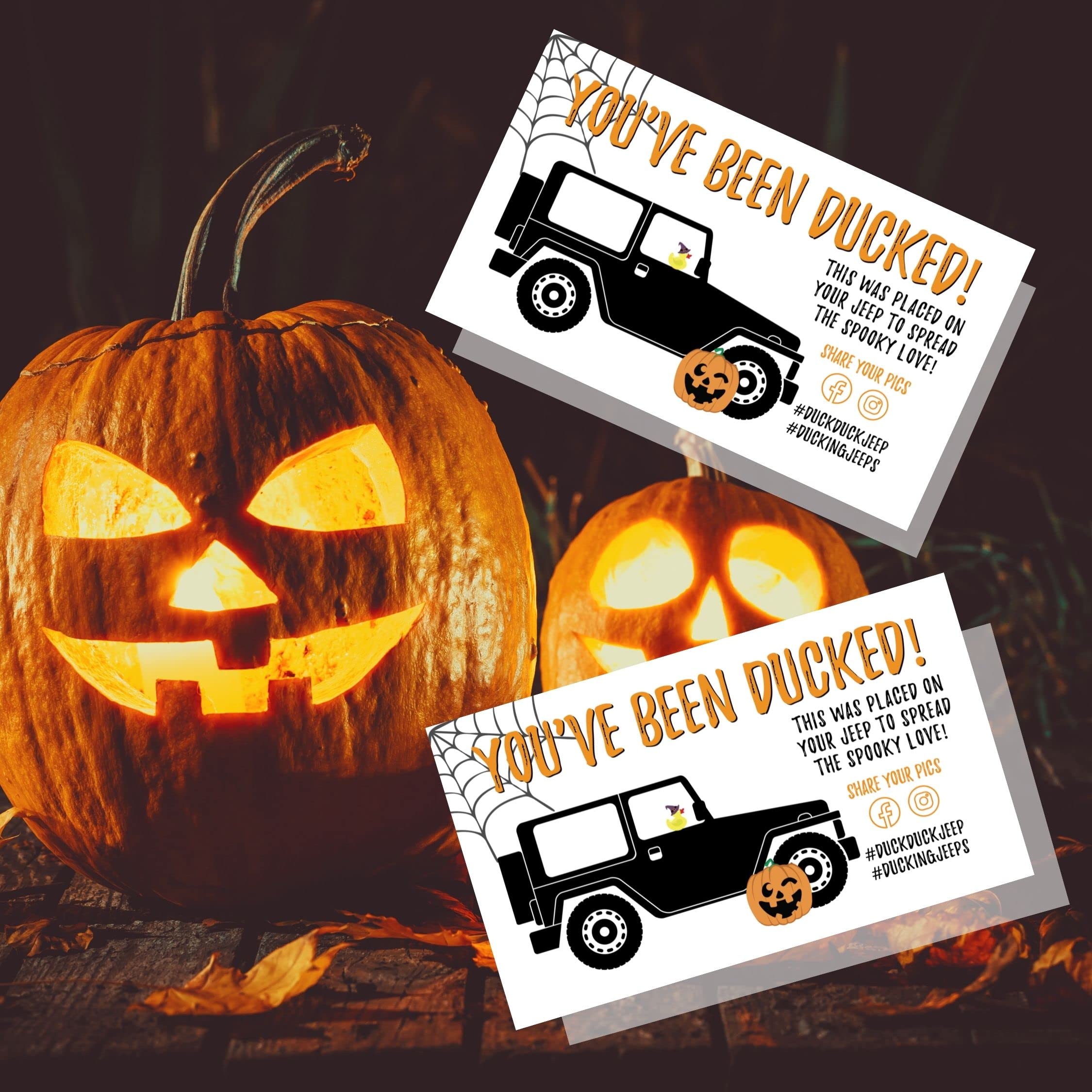 Halloween You've Been Ducked Tags - 50 Pack Spider Web Design Cards For Rubber Duck Gifts - View #11