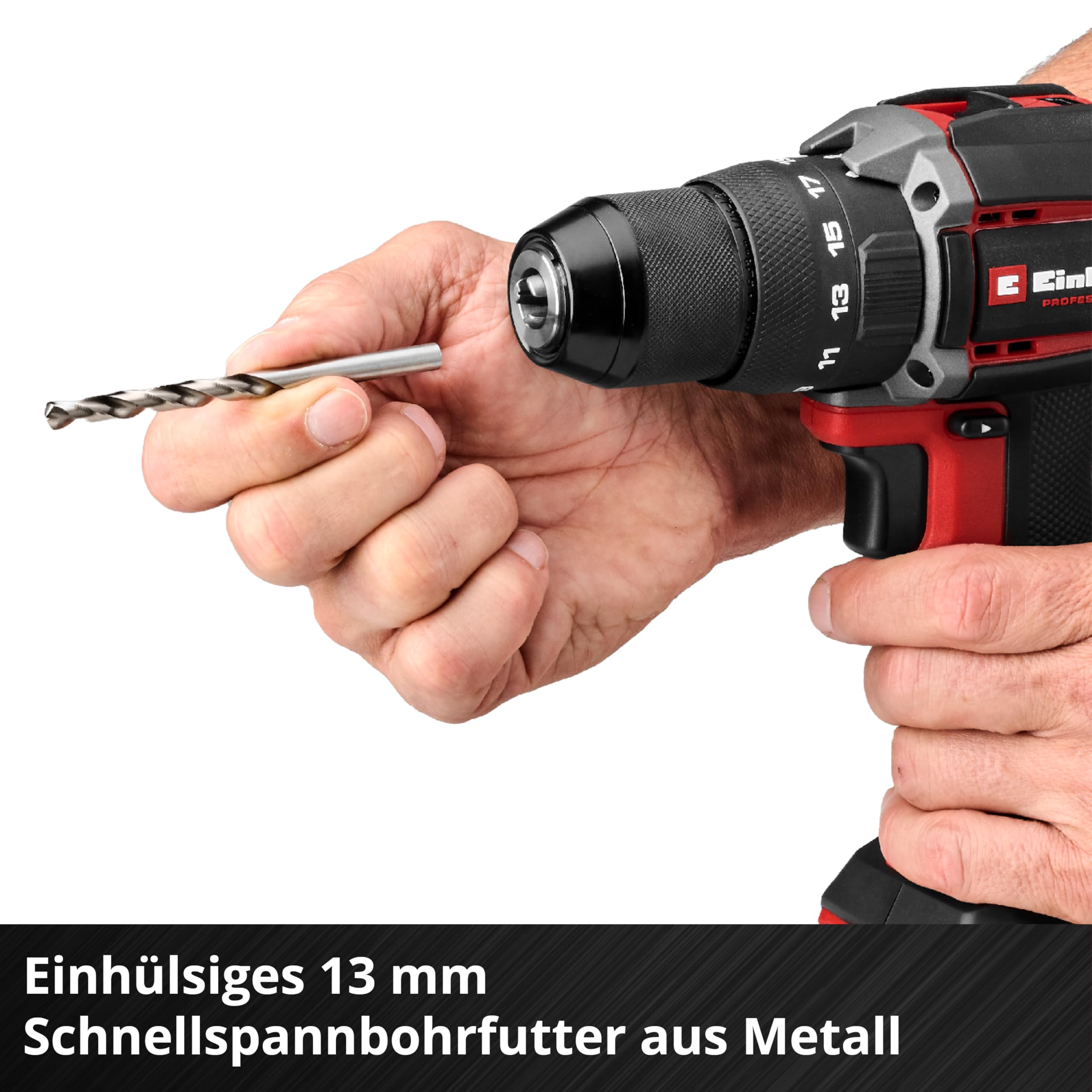 Einhell Professional Akku-Schlagbohrschrauber TP-CD 18/70-C Li-i BL Solo Power X-Change 18 V Brushless 70 Nm 13 mm Bohrfutter 2-Gang