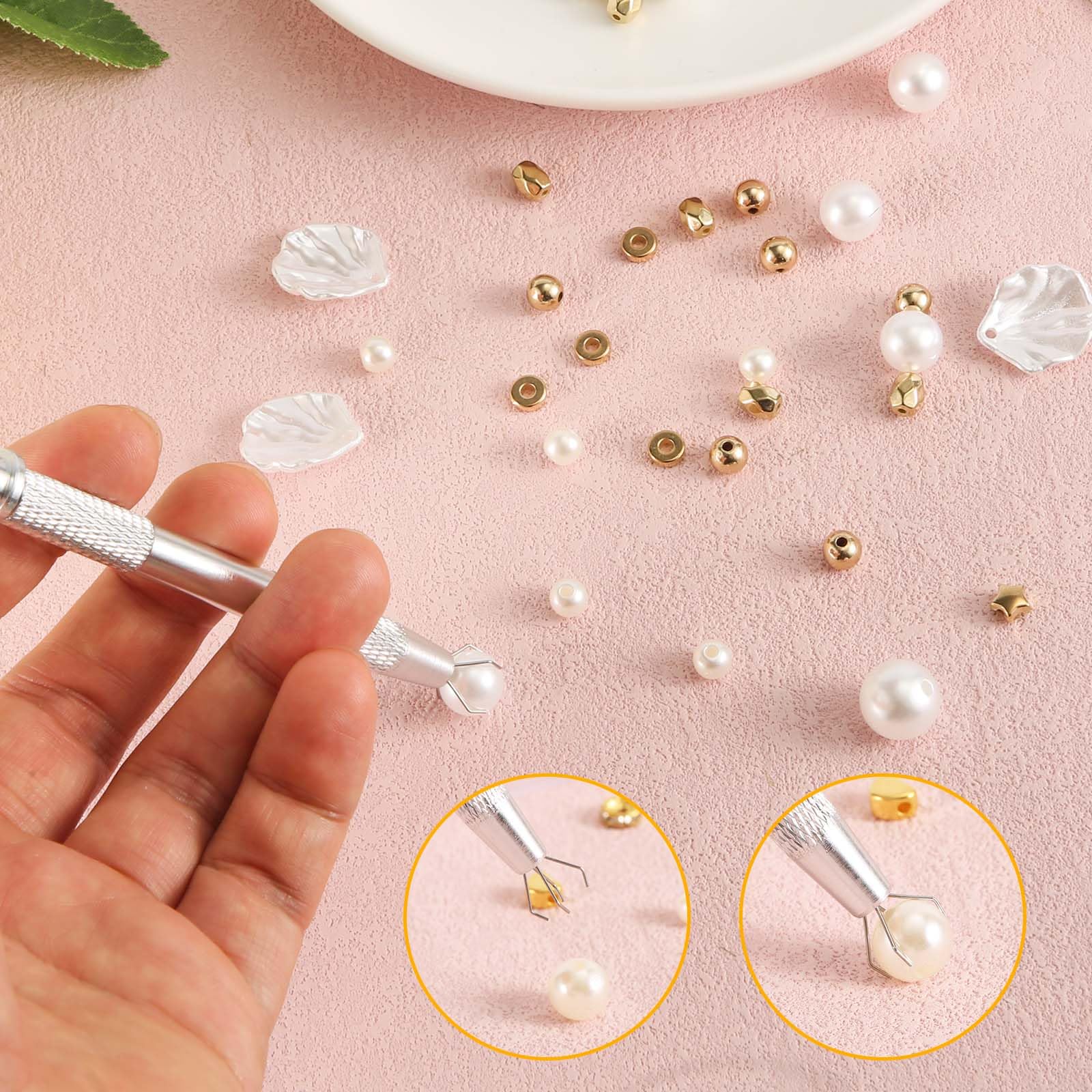 ZEYIYER Pinze Per Piercing A Sfera - 2 Pezzi In Acciaio Inox, Design A 4 Artigli - Foto 8