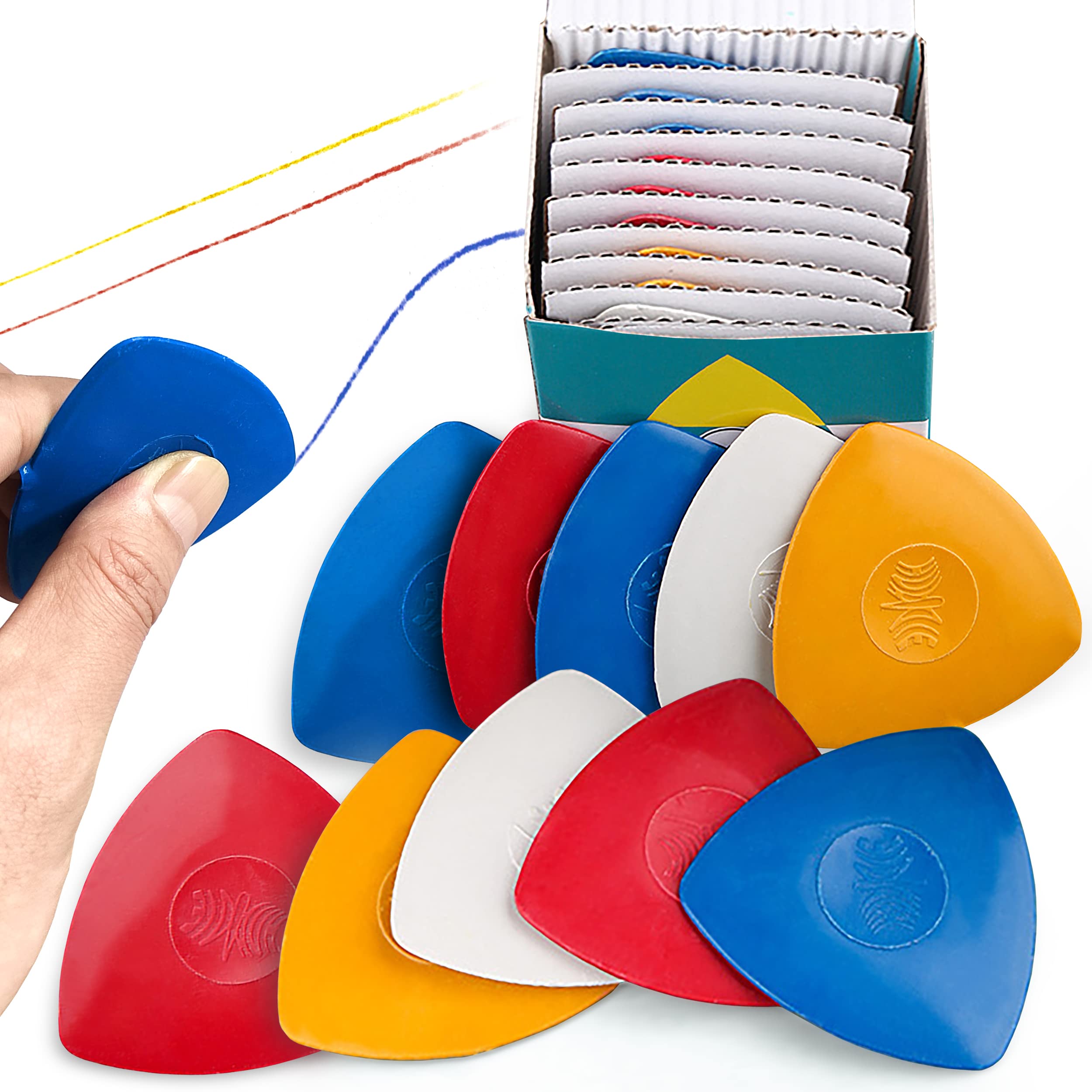 GMMA10Pcs Professional Tailors Chalk Tailor's Fabric Marker Chalk - Sewing Notions & Accessories for Clothes Alterations, Marking, Cutting, Hemming, Basting, and Crafting