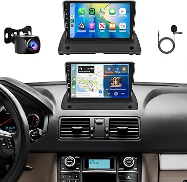 4G+64G Car Stereo for Volvo XC90 2004-2014 Radio,Wireless Carplay Android Auto,9inch 1280x720P IPS Touch Screen,32EQ,5.0Bluetooth,AHD IP69K Backup Camera,MirrorLink FM/RDS