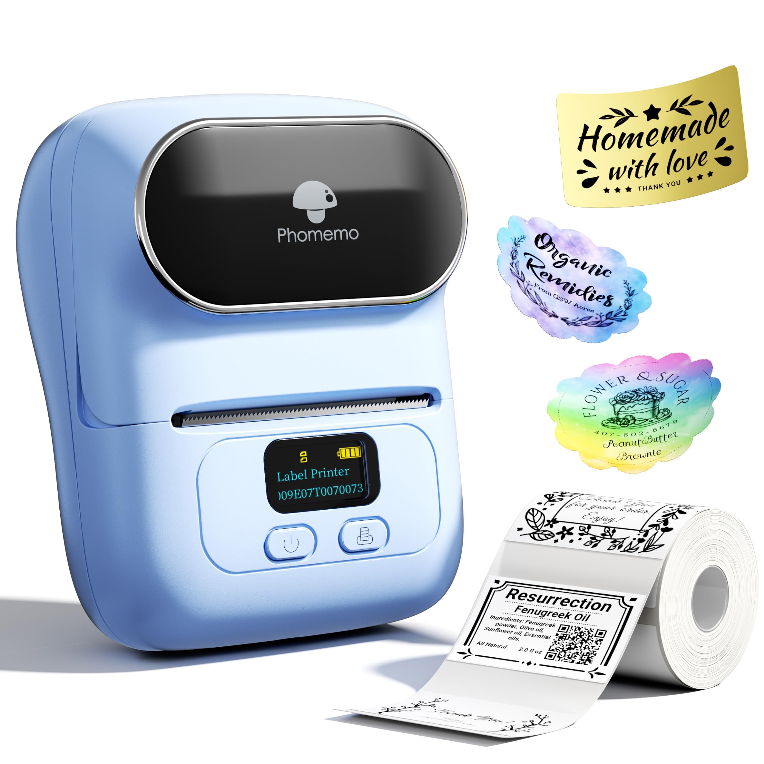 Phomemo M110 Bluetooth Etikettendrucker Barcode Etikettendrucker 