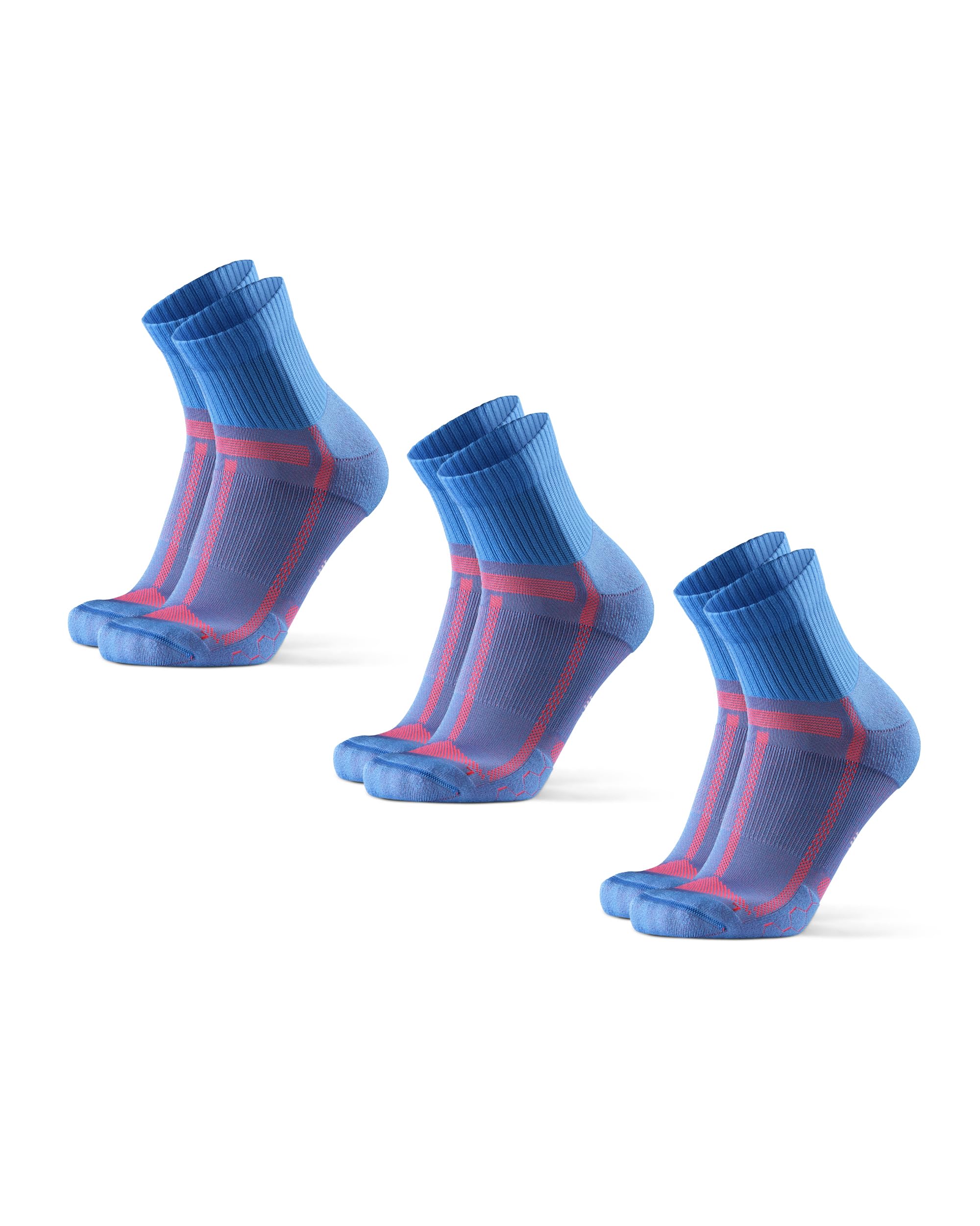 DANISH ENDURANCE Ultra-Comfort Quarter Running Socks, Performance Socks, Men & Women - 3 or 5 Pack