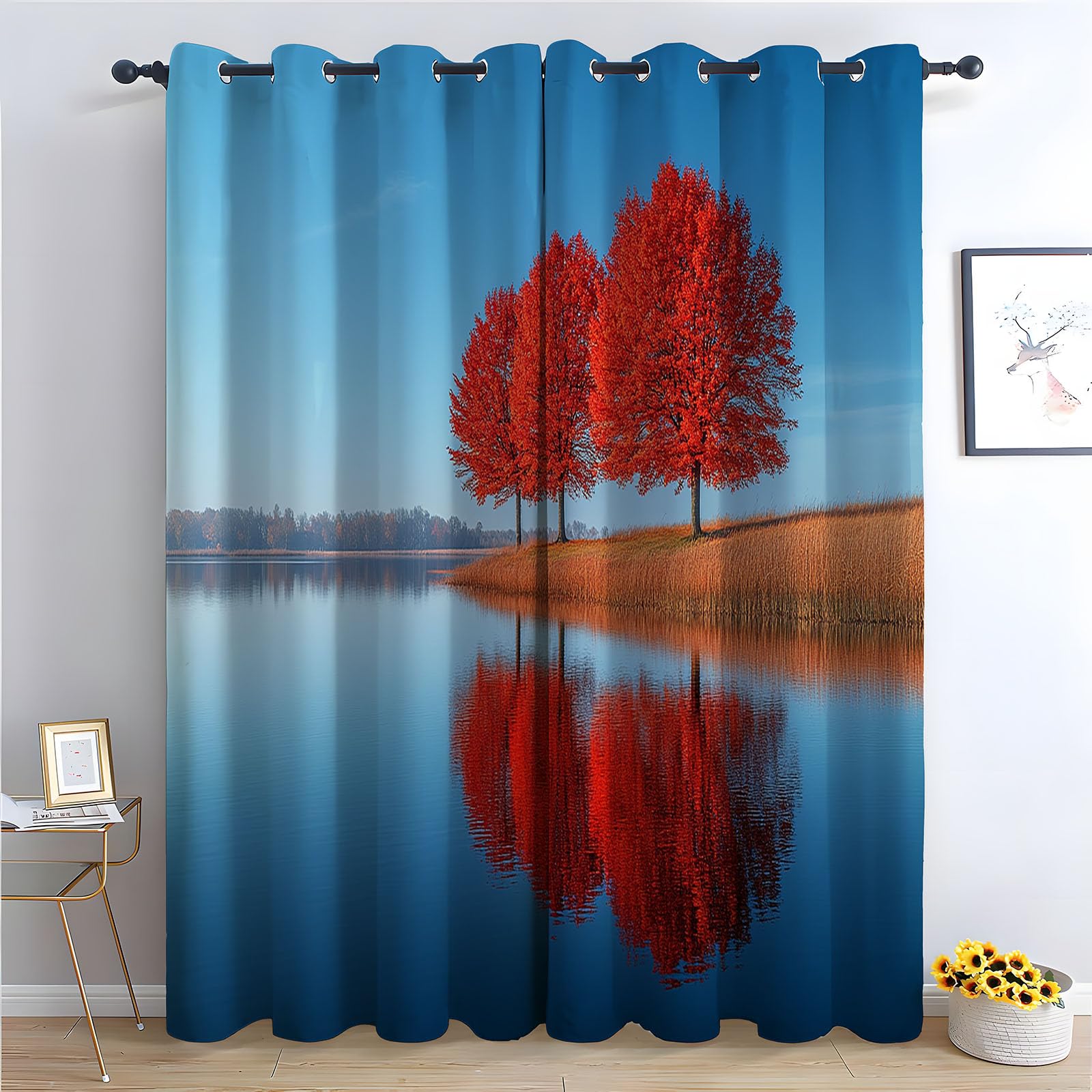 Rideau occultant vert émeraude JOSUE 220x132 cm