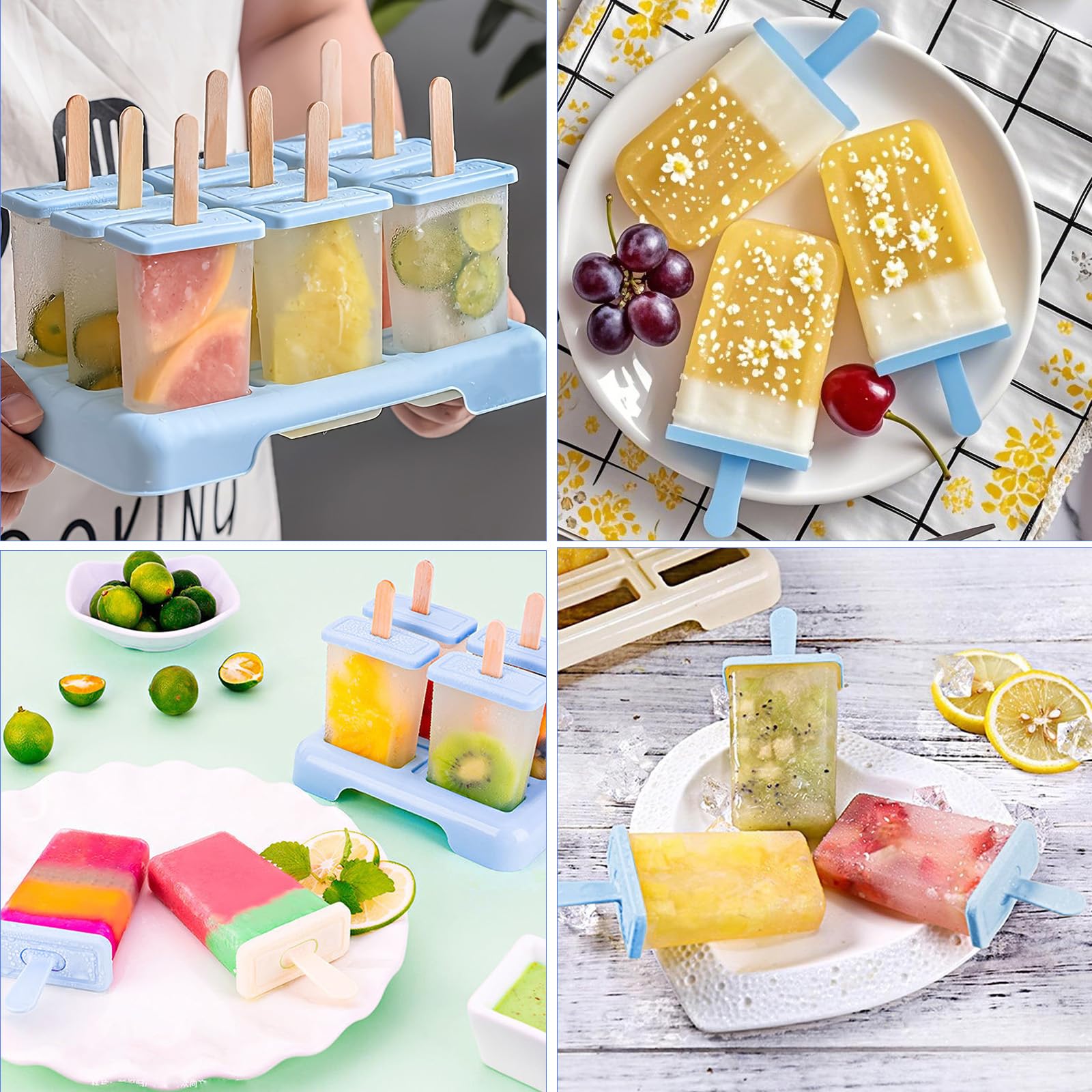 Moules à Glacons Popsicle Pour Enfants - Lot De 6 Mini Machines Sans BPA