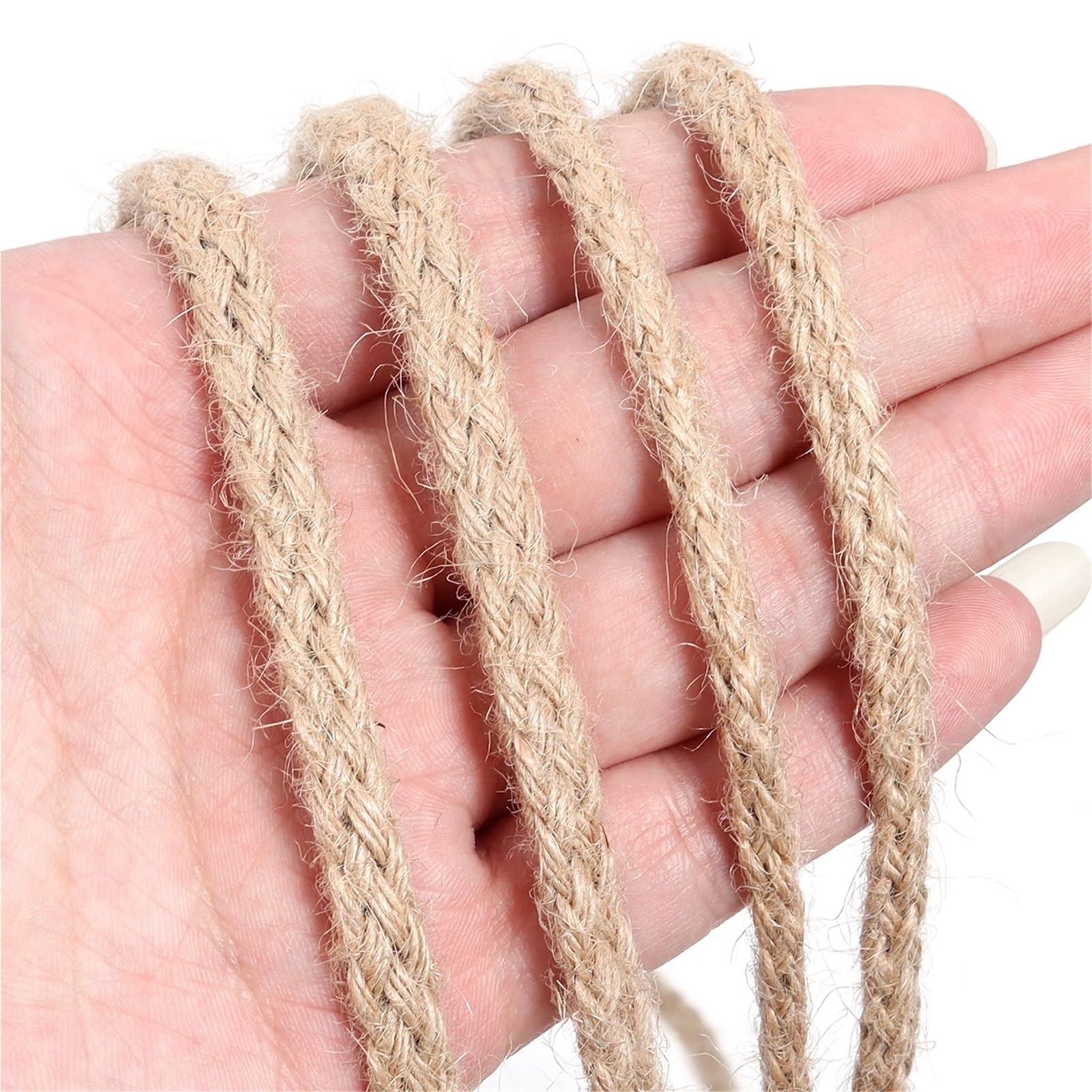 100 m breit, 6–8 mm, Jute-Seil, Schnur, Juteband, Basteln, Nähen, DIY, Jute, Hanf, Party-Dekoration Für Camping Garten