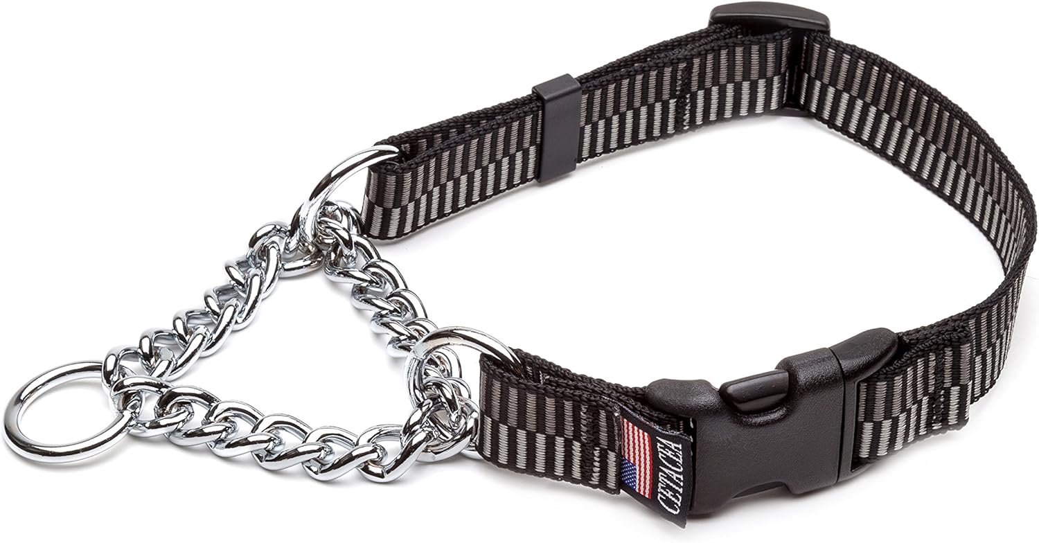 Cetacea Chain Martingale Dog/Pet Collar with Quick Release, XSmall, Step 3 Pet