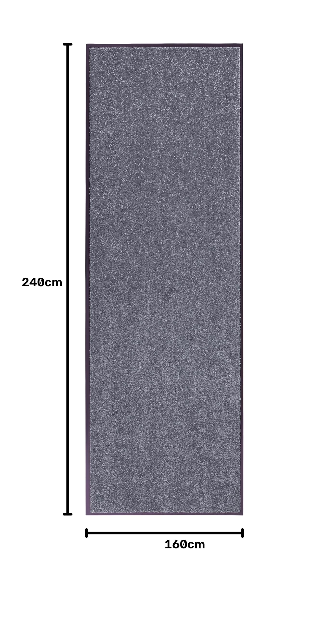Hanse Home 101464 - Zerbino Wash & Clean, Colore: Grigio, Grigio, 120 x 180