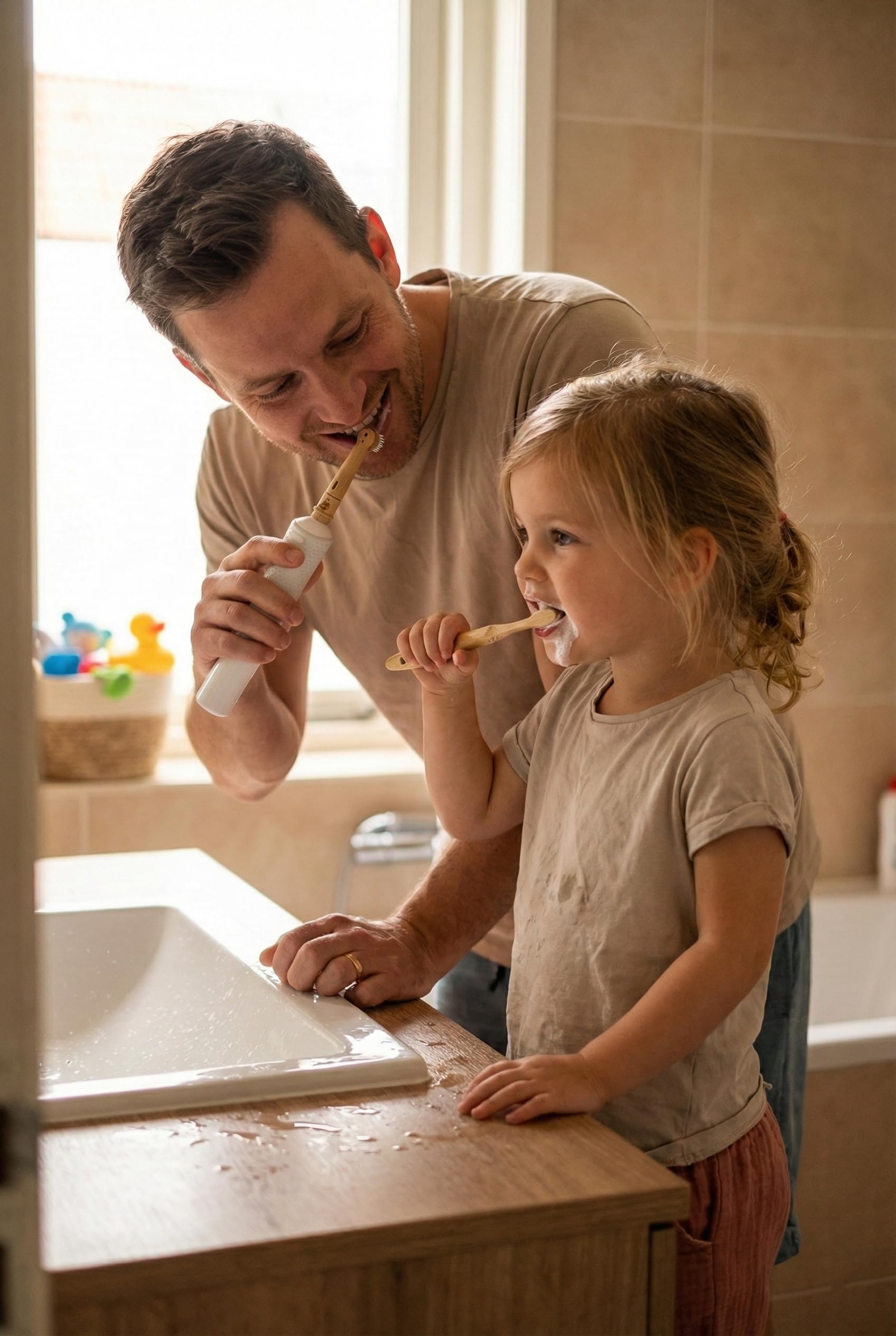 Cepillos de repuesto de bambú FSC, compatibles con cepillos de dientes eléctricos Oral-B (no para iO y Pulsonic), 99% sin plástico, cerdas a base de plantas, 4 unidades