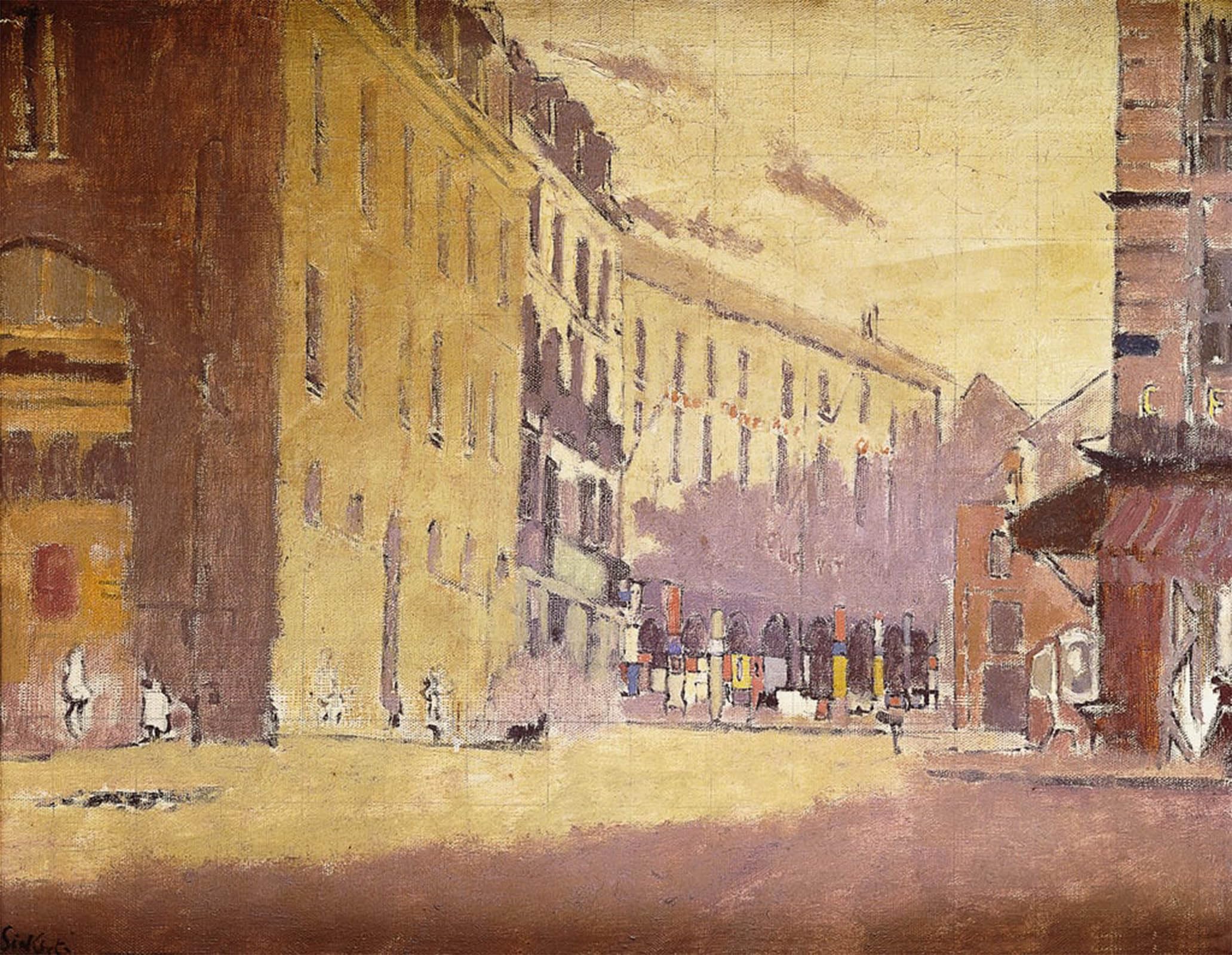 POSTERIIk Famous Modern Artwork Art Mural Rue a Dieppe by Walter Richard Sickert Oil Paintings Pictures for Home Decor 60x90cm
