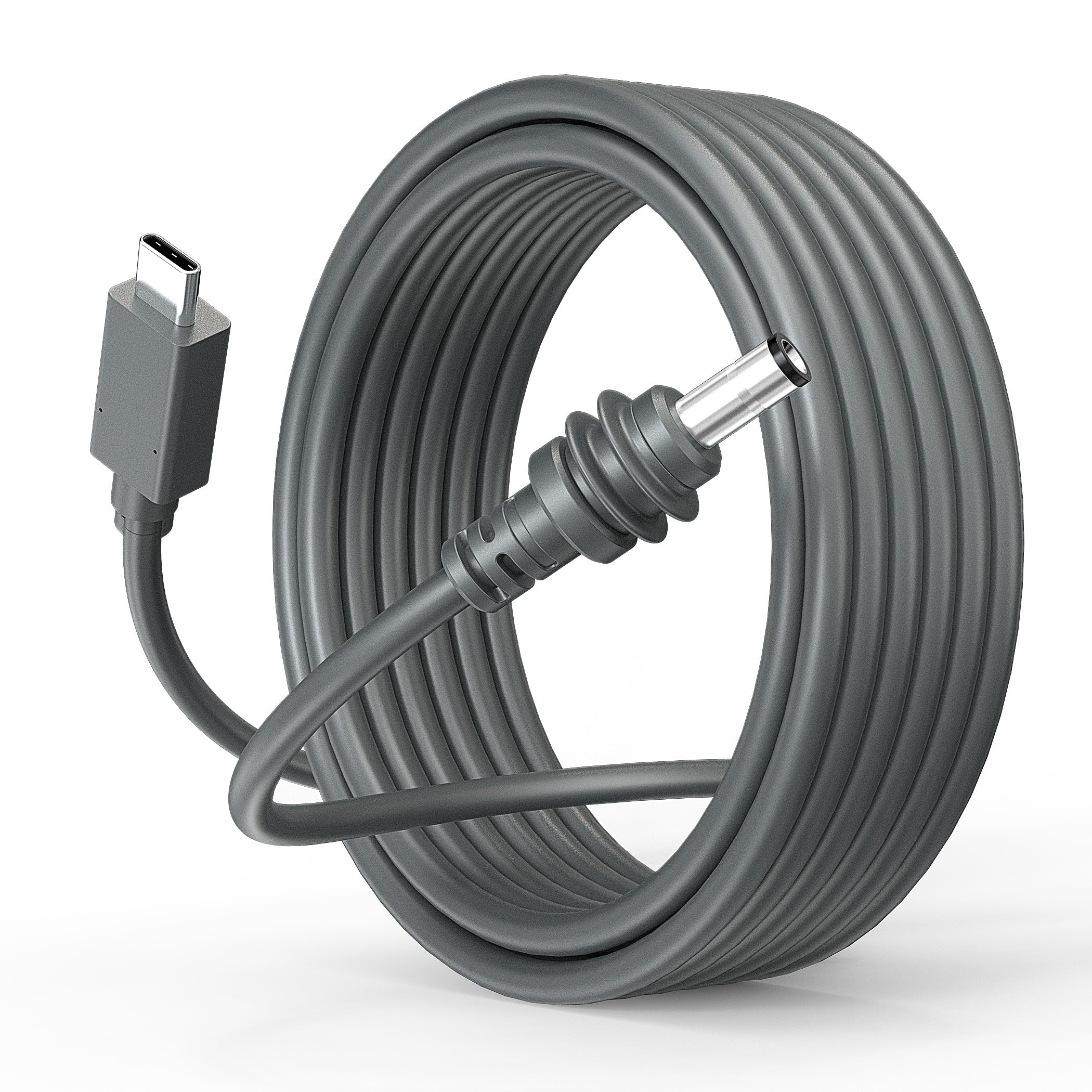 LUCMO Starlink Mini USB C zu DC Stromkabel 10M, USB C Kabel 12V-24V für 65W-140W Power Bank, kleines und tragbares Starlink Mini Kabel Kit, Grey