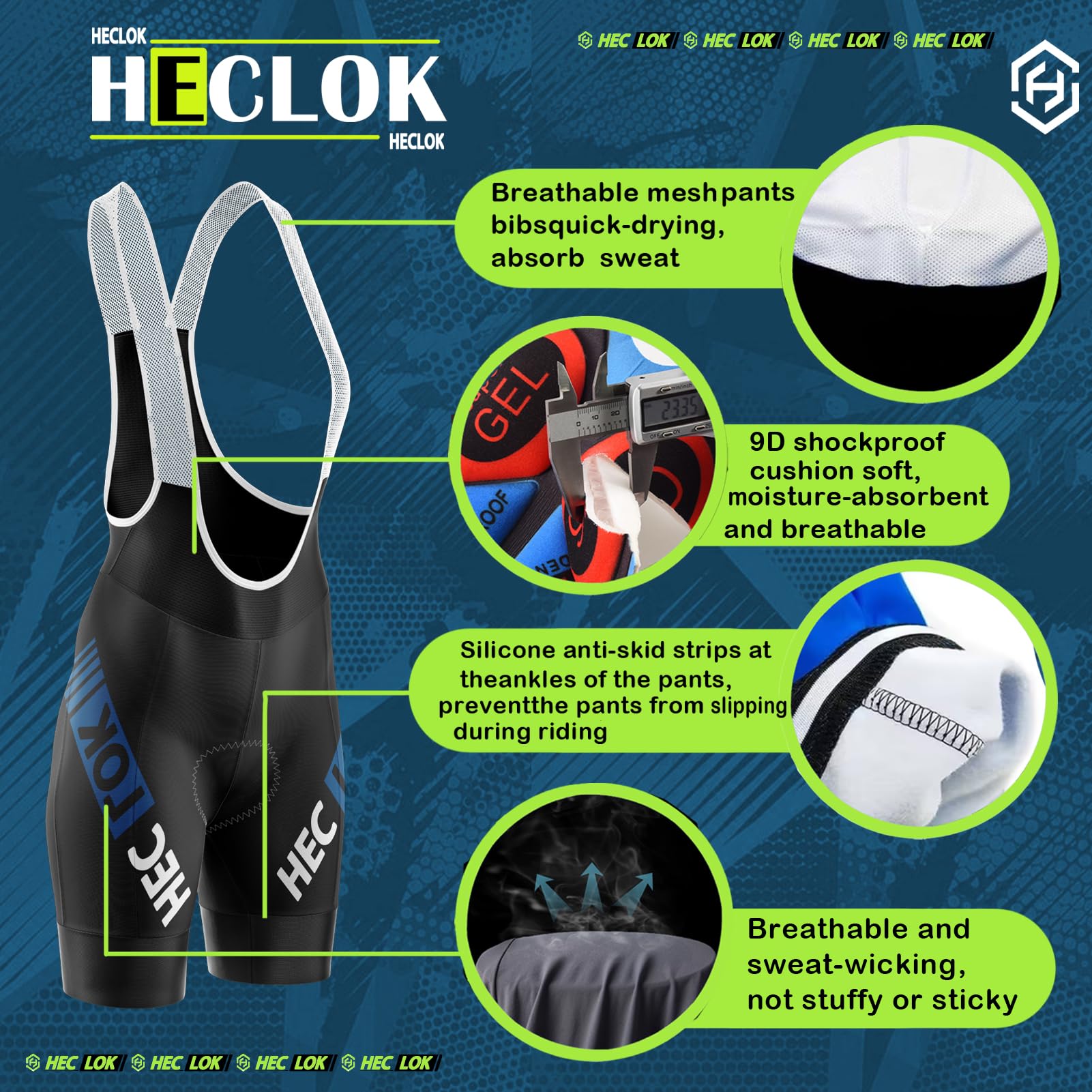 Homme Ensemble de Cyclisme avec Maillot et Cuissard,vêtements pour vélo Respirant Maillot Velo Route avec 9D Gel Tenue VTT Homme Cycliste Jerseys Shirt Cycling Été