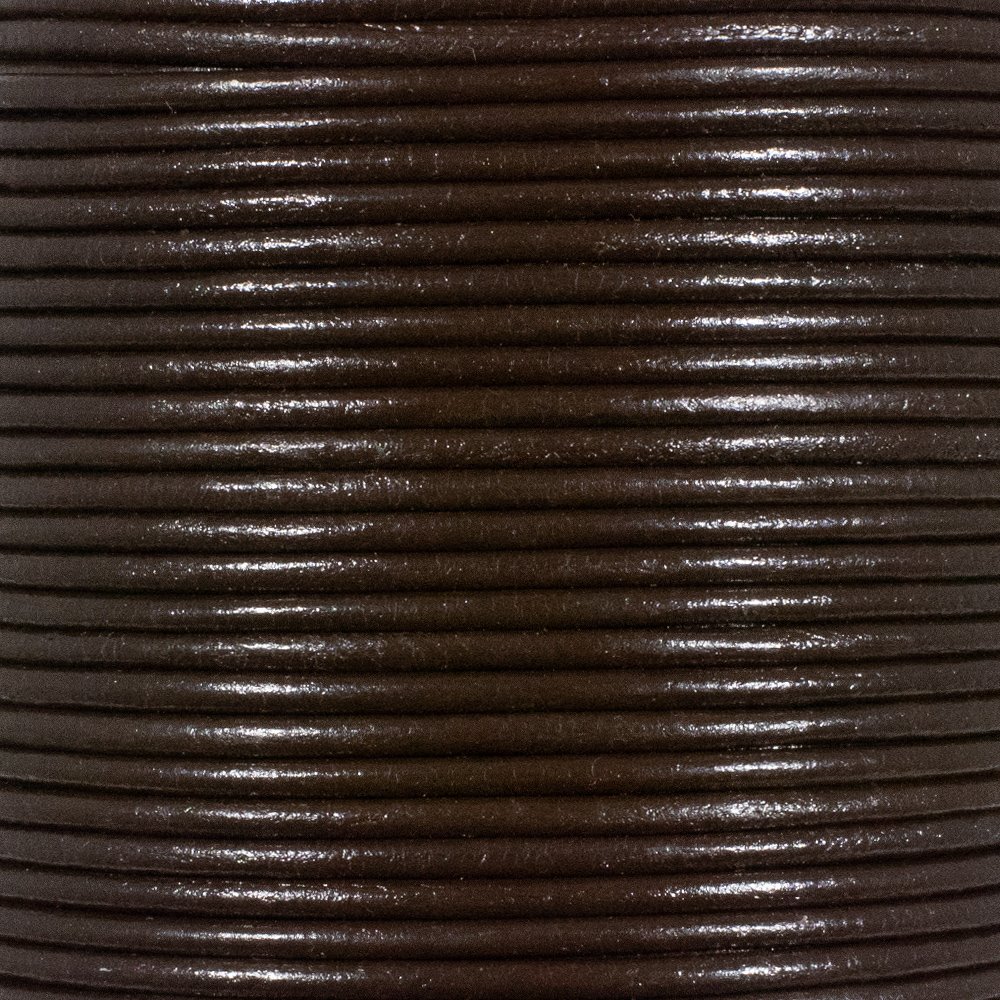 5 mm Red Brown Round Leather Cord - 25 Yards - Perfect for Crafts, DIY, Jewelry, and More!