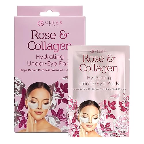Miniatura 15 de Clear Beauty Parches de vitamina C y colágeno para debajo de los ojos, reduce las ojeras, la hinchazón y las líneas finas, almohadillas hidratantes